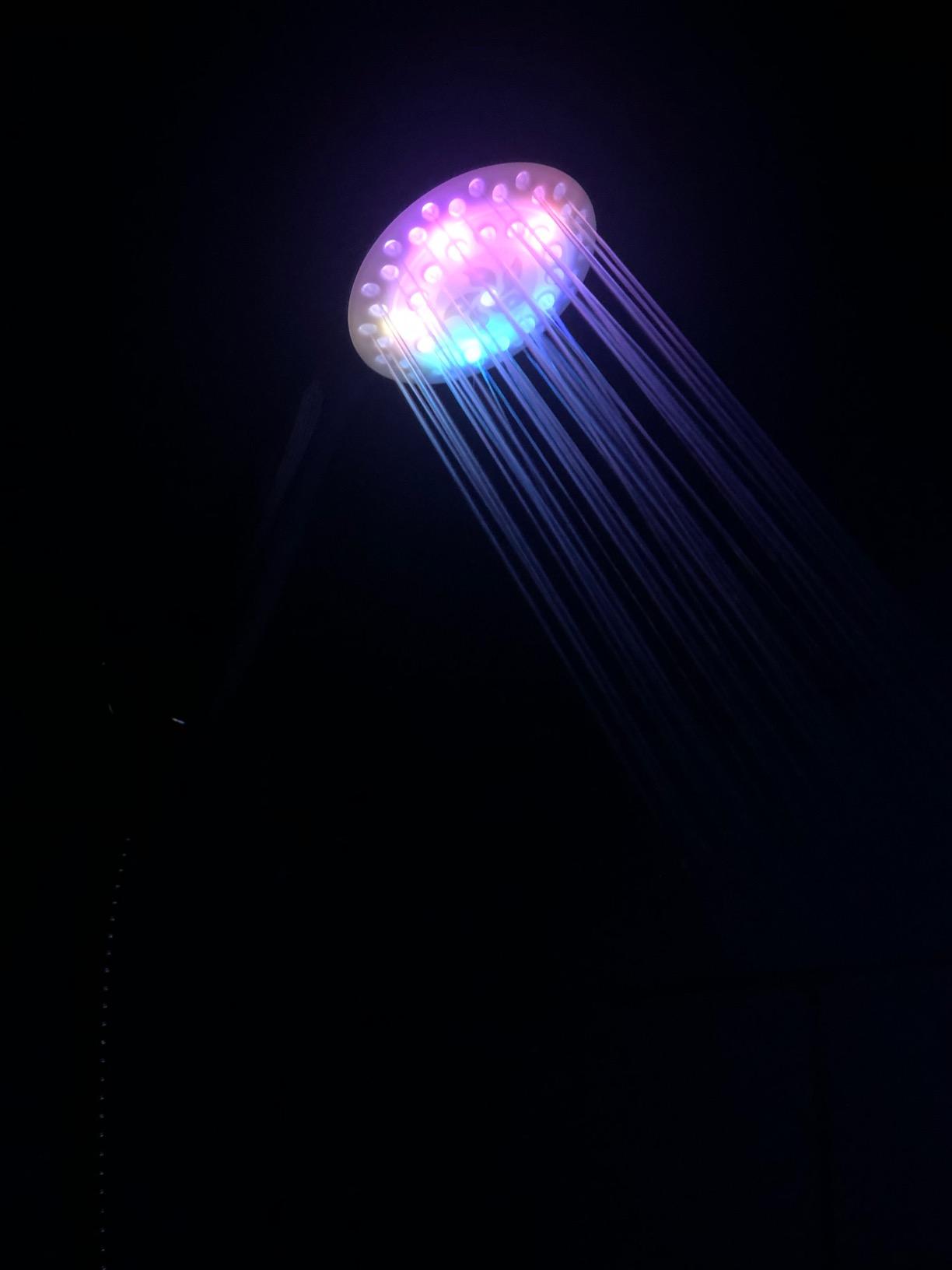 KAIREY Filtered Led Shower Head for Hard Water 7 Color Light Change Automatically Handheld Showerhead Polished Chrome with 60 Inches Stainless Steel Hose and Adjustable Bracket Filter Shower Head customer photo 1