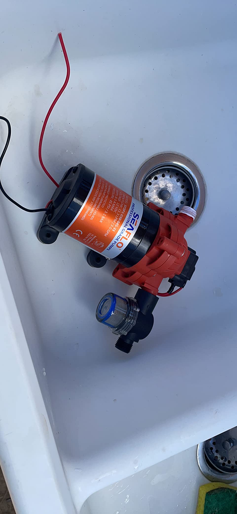 SEAFLO 33 Series DC Diaphragm Pump - 4-Year Warranty! 12V, 3.0 GPM, 45 PSI, Self-Priming, Run Dry Safe, Built-In Pressure Switch | Ideal for Marine, RV, and Water Systems customer photo 2