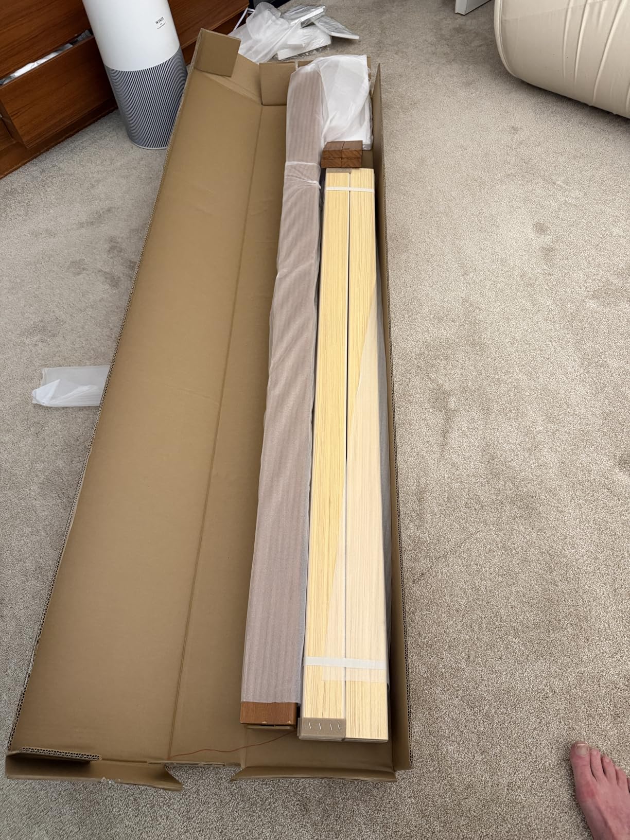 Mellow Naturalista Classic - 12 Inch Solid Wood Platform Bed with Wooden Slats, No Box Spring Needed, Easy Assembly, Queen, Pine customer photo 1