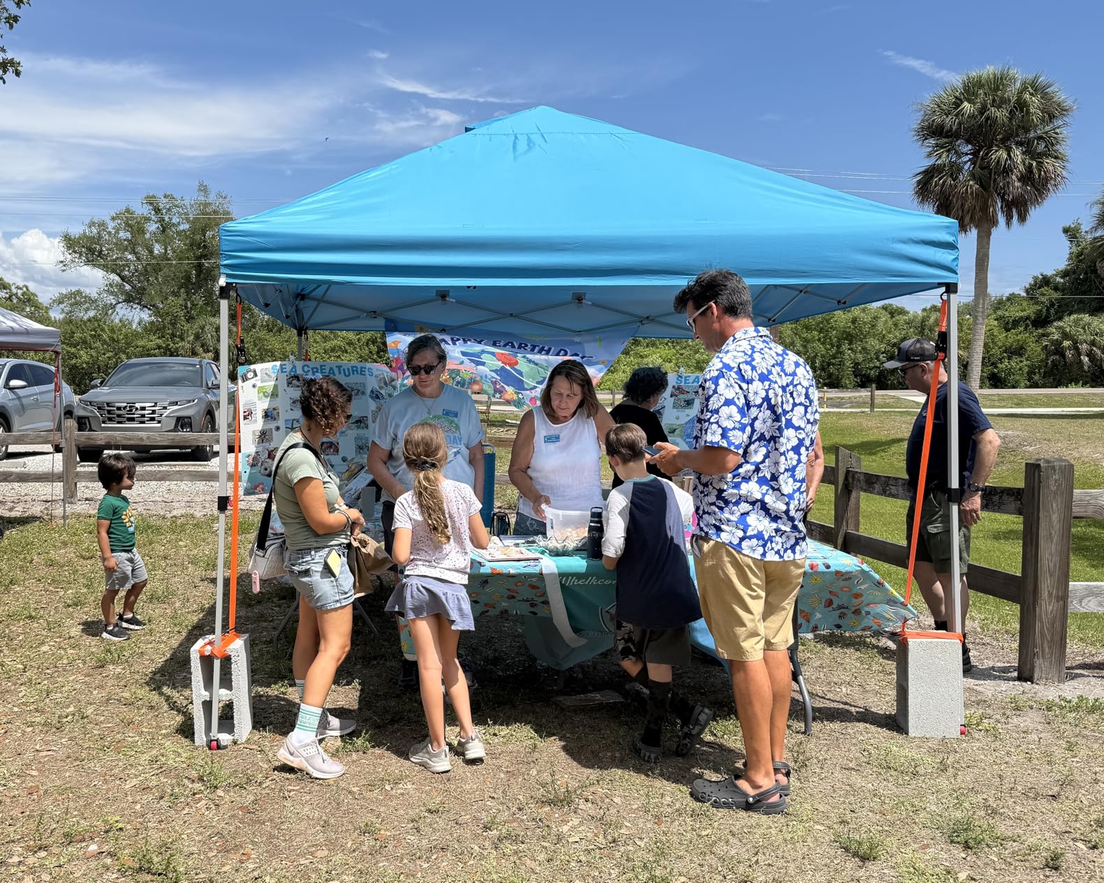 CROWN SHADES 10x10 Pop Up Canopy - Beach Tent with One Push Setup - Easy Outdoor Sun Shade for Events, Parties, Camping - Gazebo with STO-N-Go Cover Bag, Silver Coated Top, Black customer photo 1