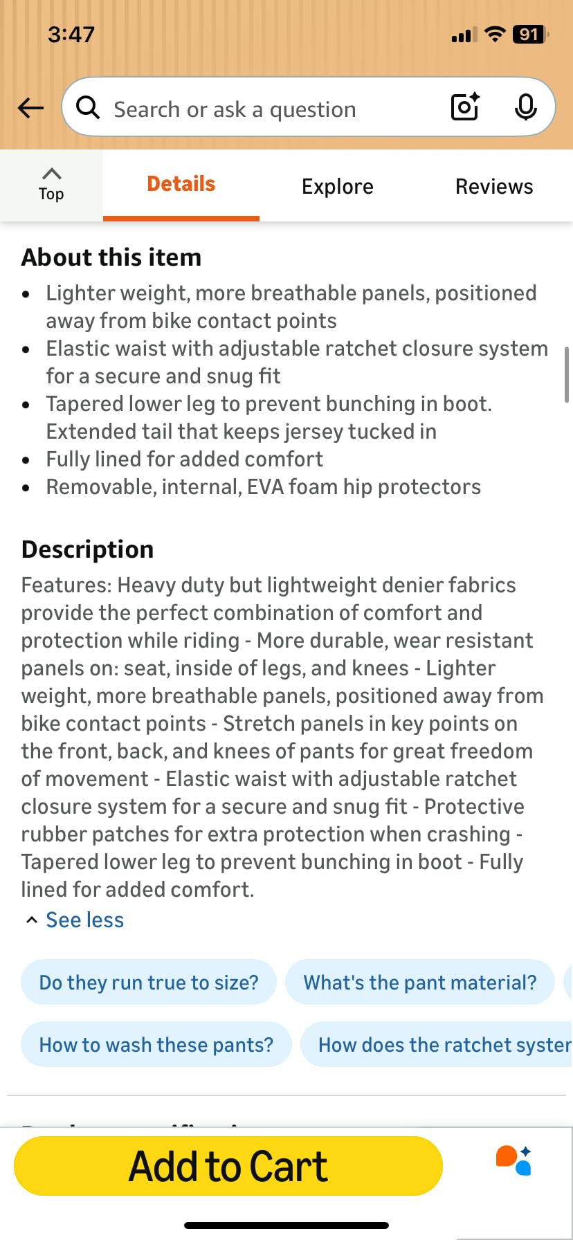 O'Neal Men's Element Classic Pant customer photo 1