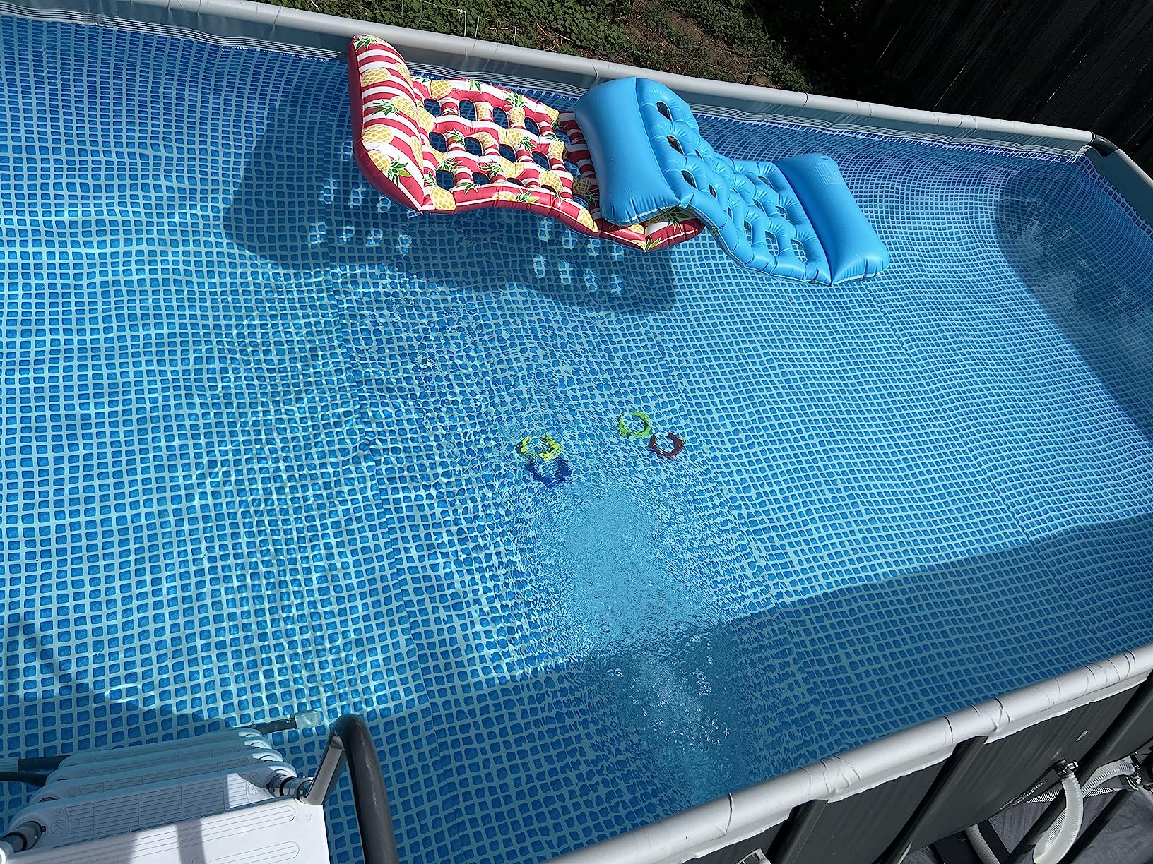 INTEX Ultra XTR 24 mx x 12 mx 52 in Above Ground Pool Set, Rectangular Swimming Pool with Steel Frame, 2100 GPH Sand Filter Pump, Ladder, Cover, & Ground Cloth customer photo 2