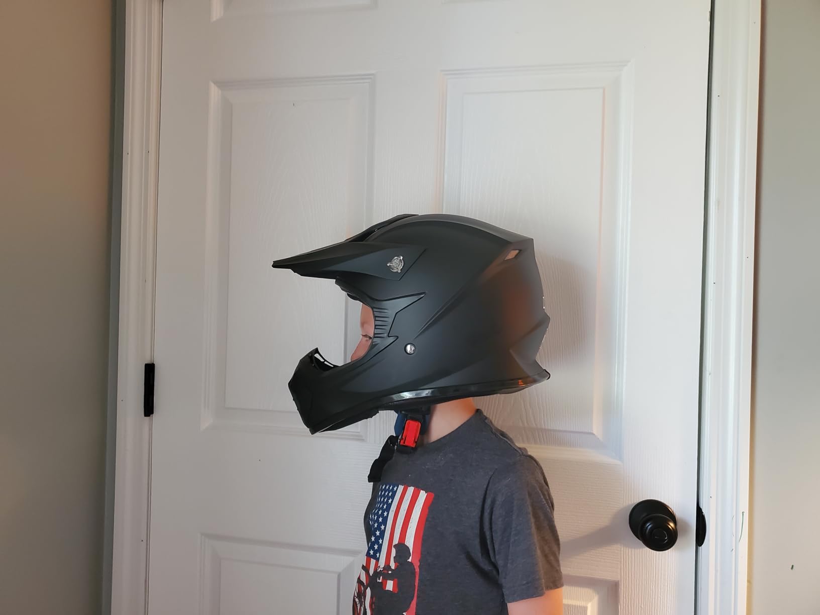 ILM Adult Dirt Bike Helmets Motocross ATV Dirtbike BMX MX Offroad Full Face Motorcycle Helmet, DOT Approved Model 128S (Matte Black, Adult-L) customer photo 2