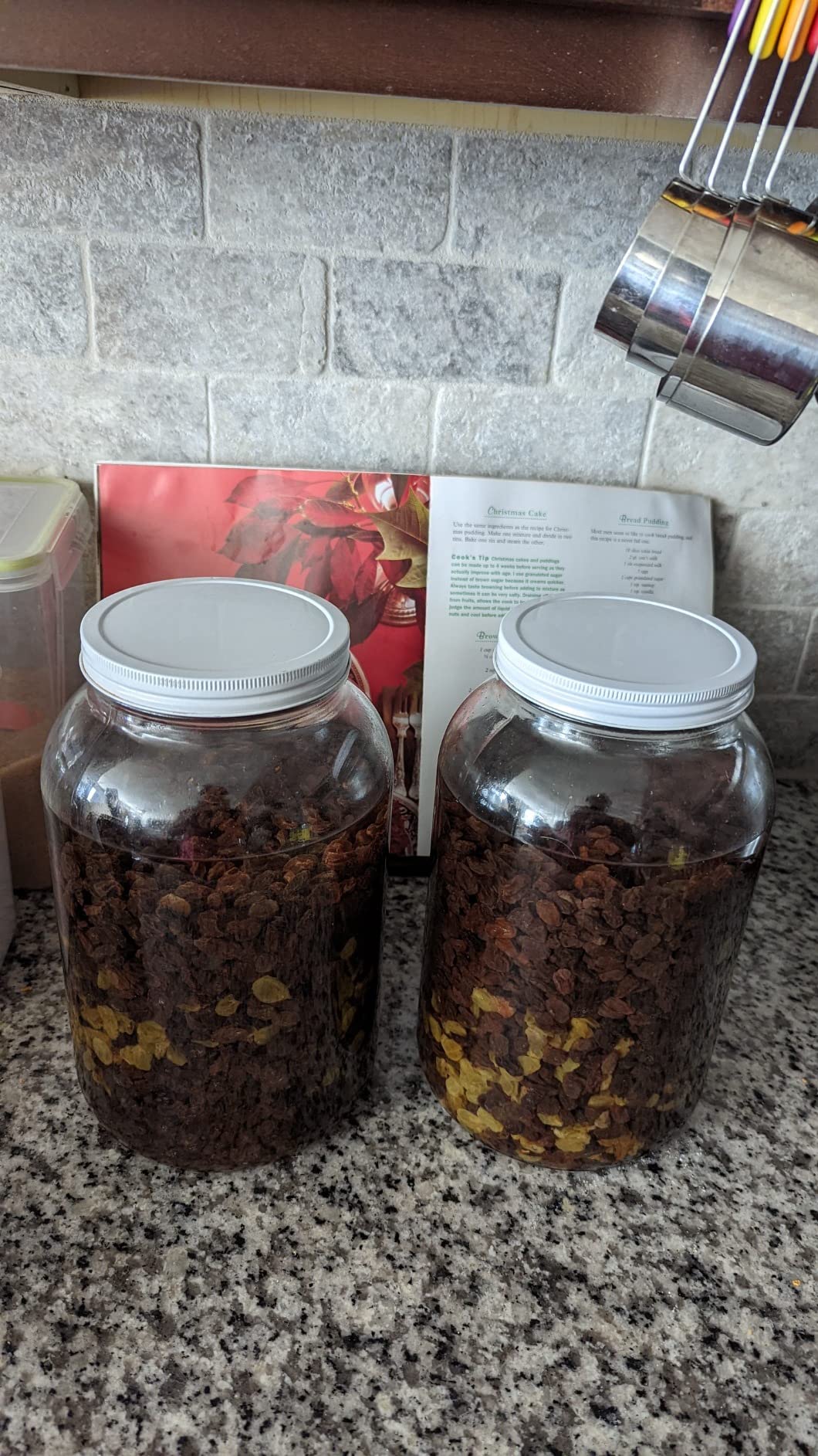 kitchentoolz Gallon Jar 1 Gallon Glass Jar with Lid - Gallon Mason Wide Mouth Large Glass Jar for Fermenting, Pickling, Canning, Fermentation Jar, Kombucha, and Food Storage - Made in USA customer photo 1