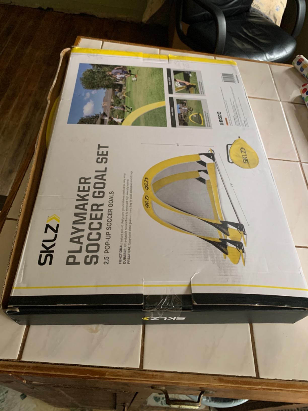 SKLZ Playmaker Portable Pop-Up Goal Set for Training and Pickup Games (Includes 2 Goals) customer photo 2