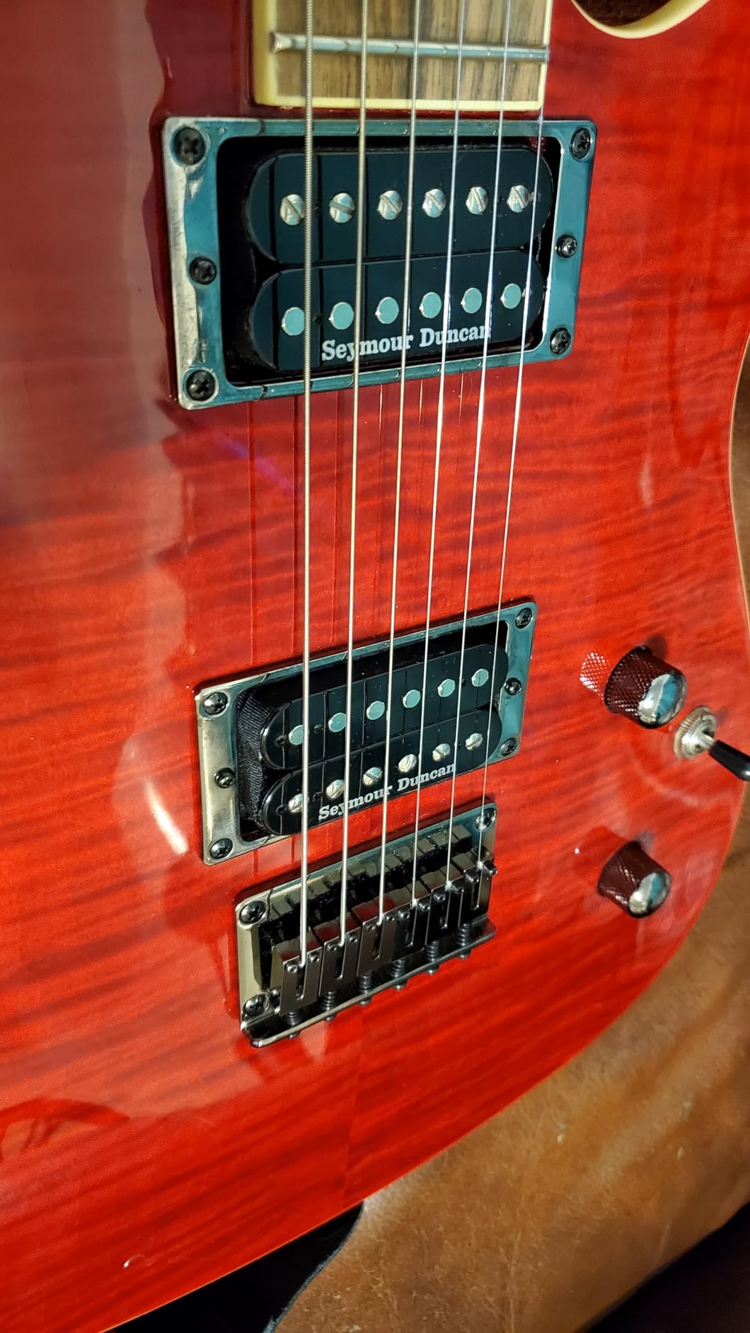 Fender Custom Telecaster FMT HH Electric Guitar, Features Seymour Duncan '59/Pearly Gates Humbuckers with Coil Tap, with 2-Year Warranty, Black Cherry Burst customer photo 2