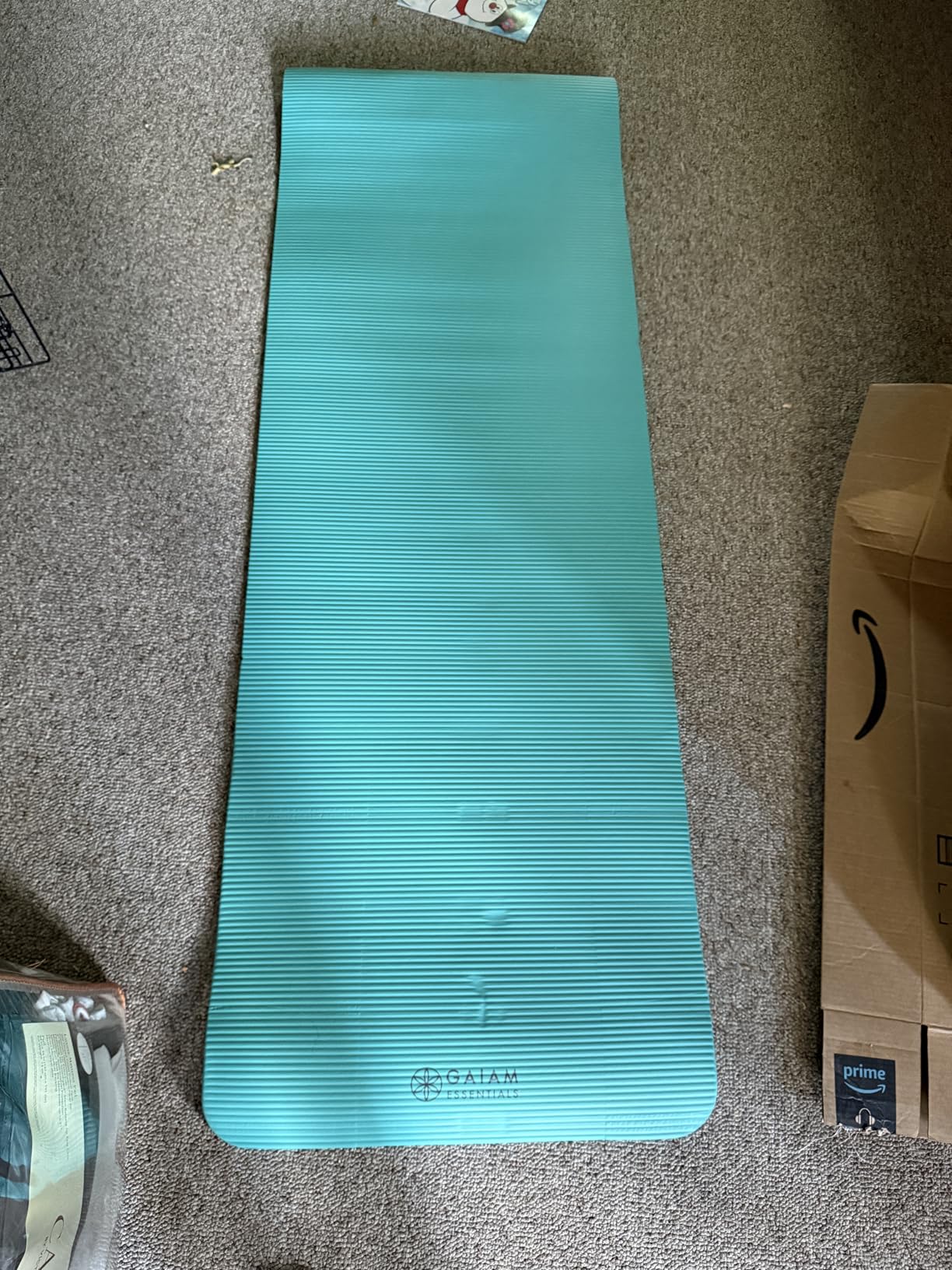Gaiam Yoga Mat, Pilates & Exercise Mat, Thick Mat 2/5 (10mm) Workout Mat with Easy-Cinch Carrying Strap for Home & Gym Workouts customer photo 1