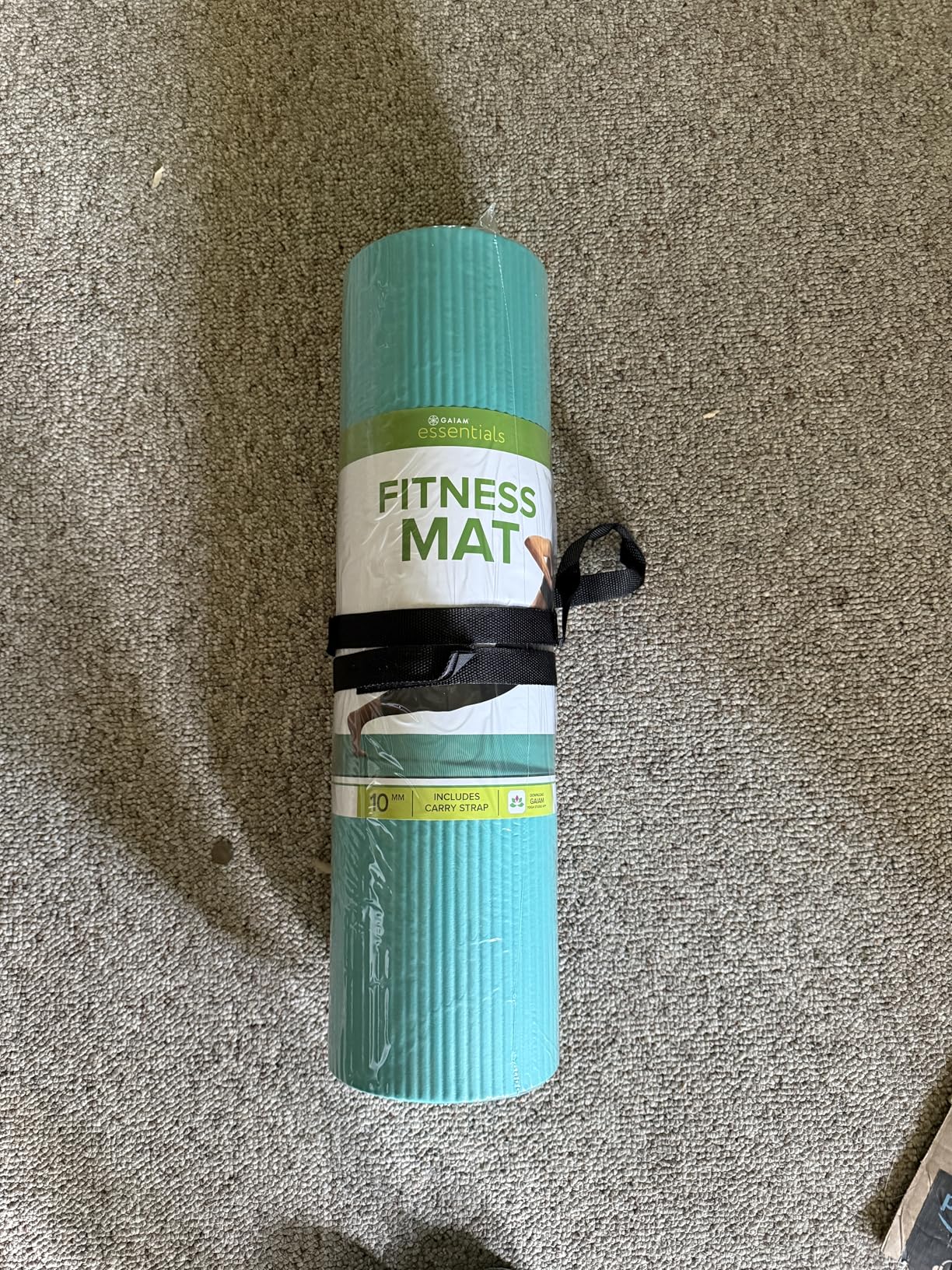 Gaiam Yoga Mat, Pilates & Exercise Mat, Thick Mat 2/5 (10mm) Workout Mat with Easy-Cinch Carrying Strap for Home & Gym Workouts customer photo 2