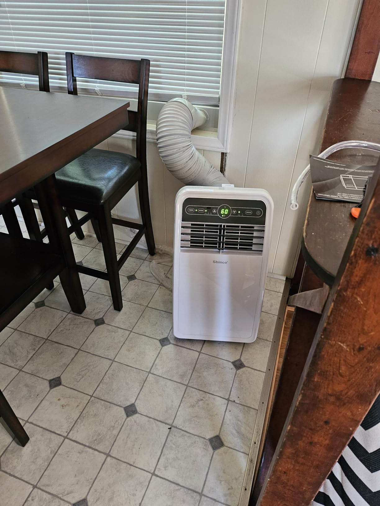 Shinco 8,000 BTU Portable Air Conditioner, AC Unit with Built-in Cool, Dehumidifier & Fan Modes for Room up to 350 sq.ft, Conditioner Remote Control, 24 Hour Timer, Installation Kit customer photo 1