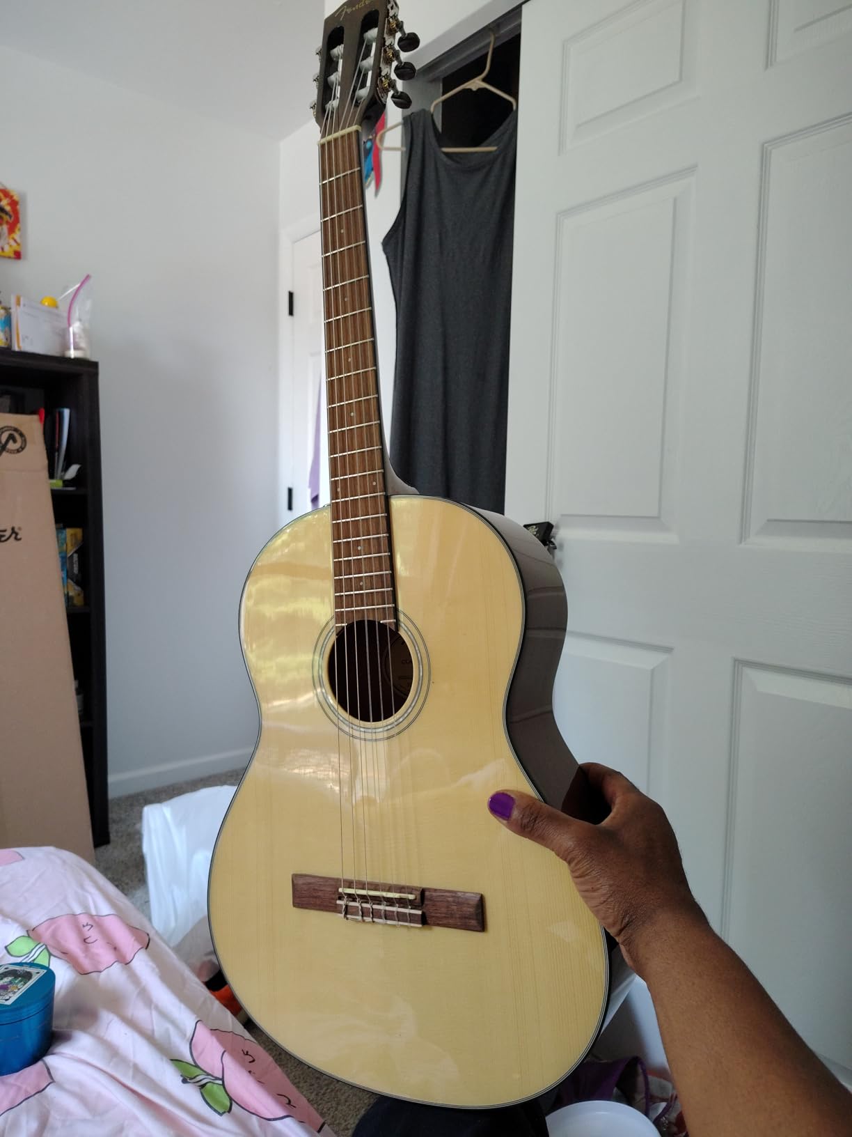 Fender CN-60S Concert Nylon String Acoustic Guitar, with 2-Year Warranty, Natural customer photo 2