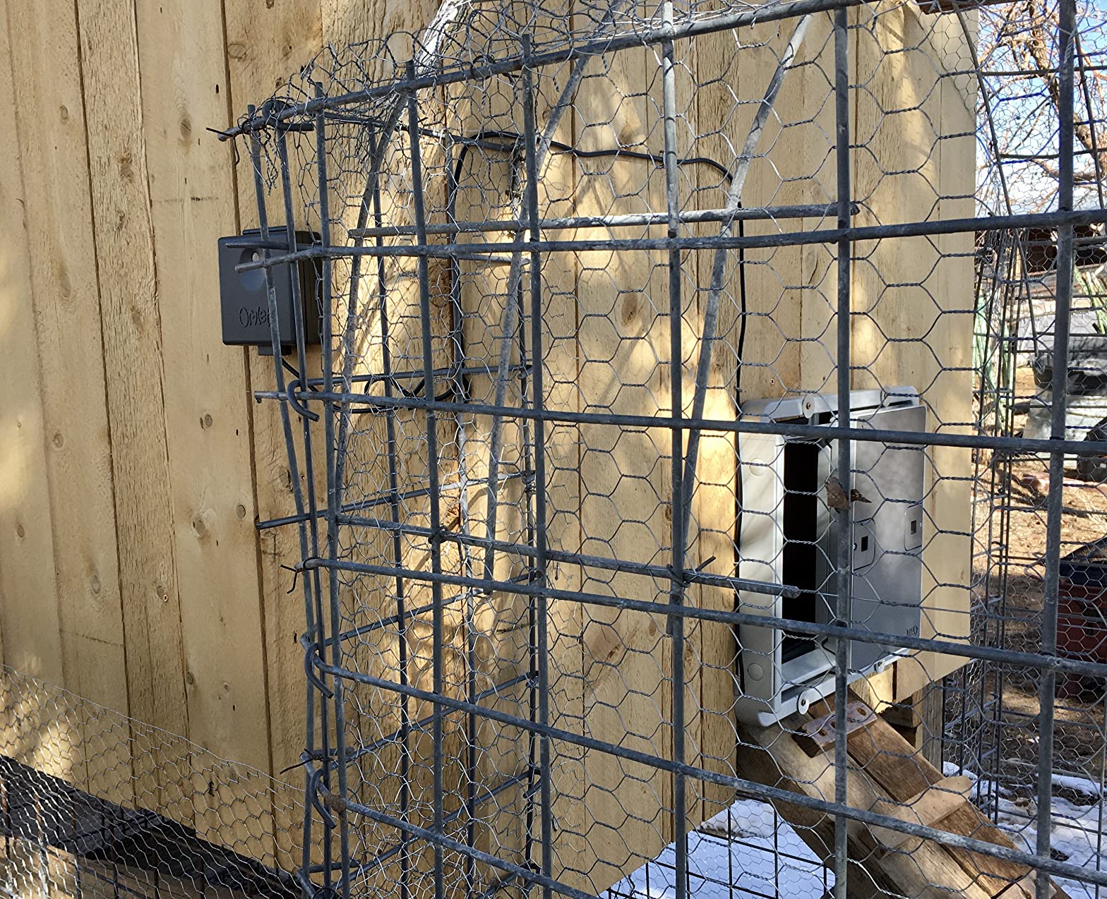 Omlet Automatic Chicken Coop Door Opener Operated by Light Sensor or Timer | Easy to Install, No Maintenance Required | Improves Coop Security and Insulation | Built-in Safety Sensors | Green customer photo 1