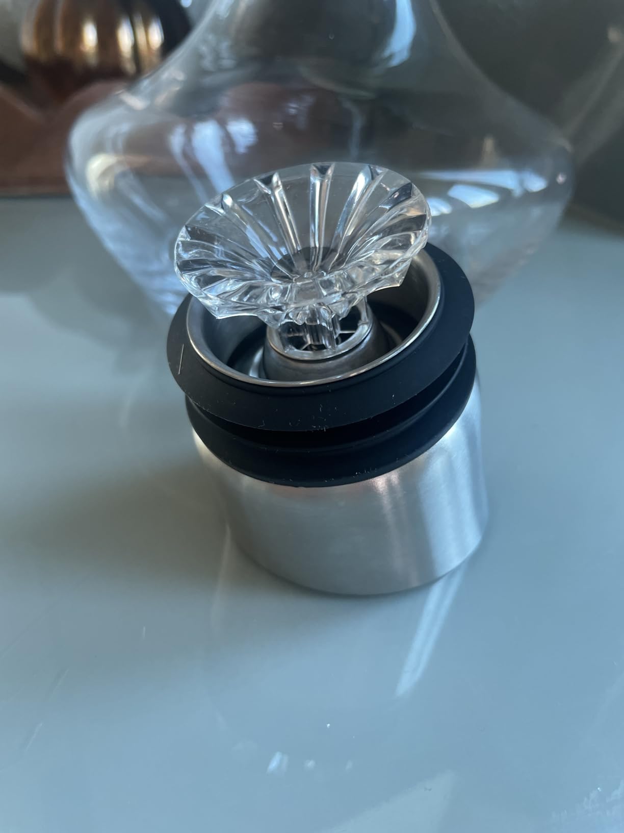 YouYah Iceberg Wine Decanter Set with Aerator Filter,Drying Stand and Cleaning Beads,Red Wine Carafe,Wine Aerator,Wine Gift,100% Hand Blown Lead-free Crystal Glass (1400ML) customer photo 2