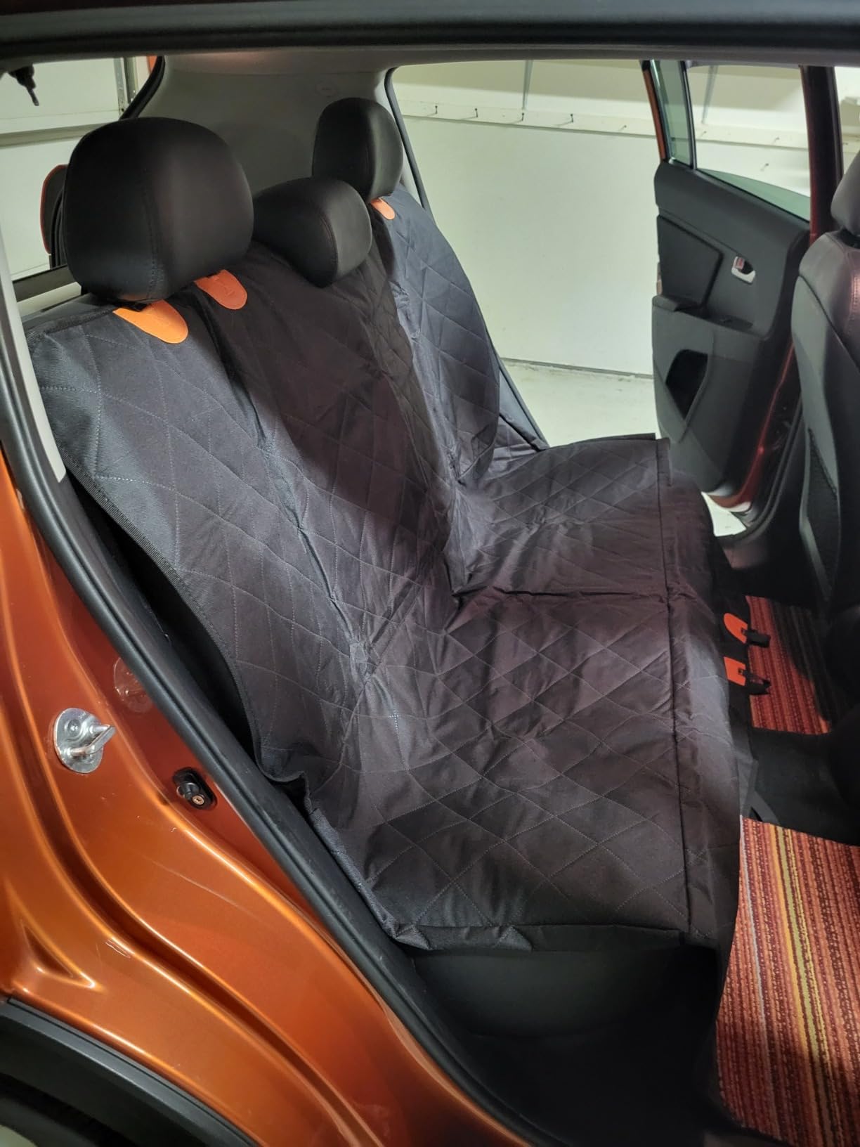 Kytely Dog Car Seat Cover for Back Seat, 600D Heavy Duty Dog Hammock for Car with Side Flap, 100% Waterproof Pet Backseat Cover, Anti-Scratch Nonslip Pet Seat Protector for Cars Trucks and SUV customer photo 2