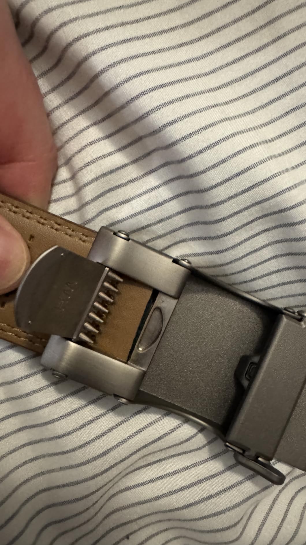 CHAOREN Leather Ratchet Belt Men 2 Pack - Customizable Fit, Effortless Style (35mm) customer photo 1