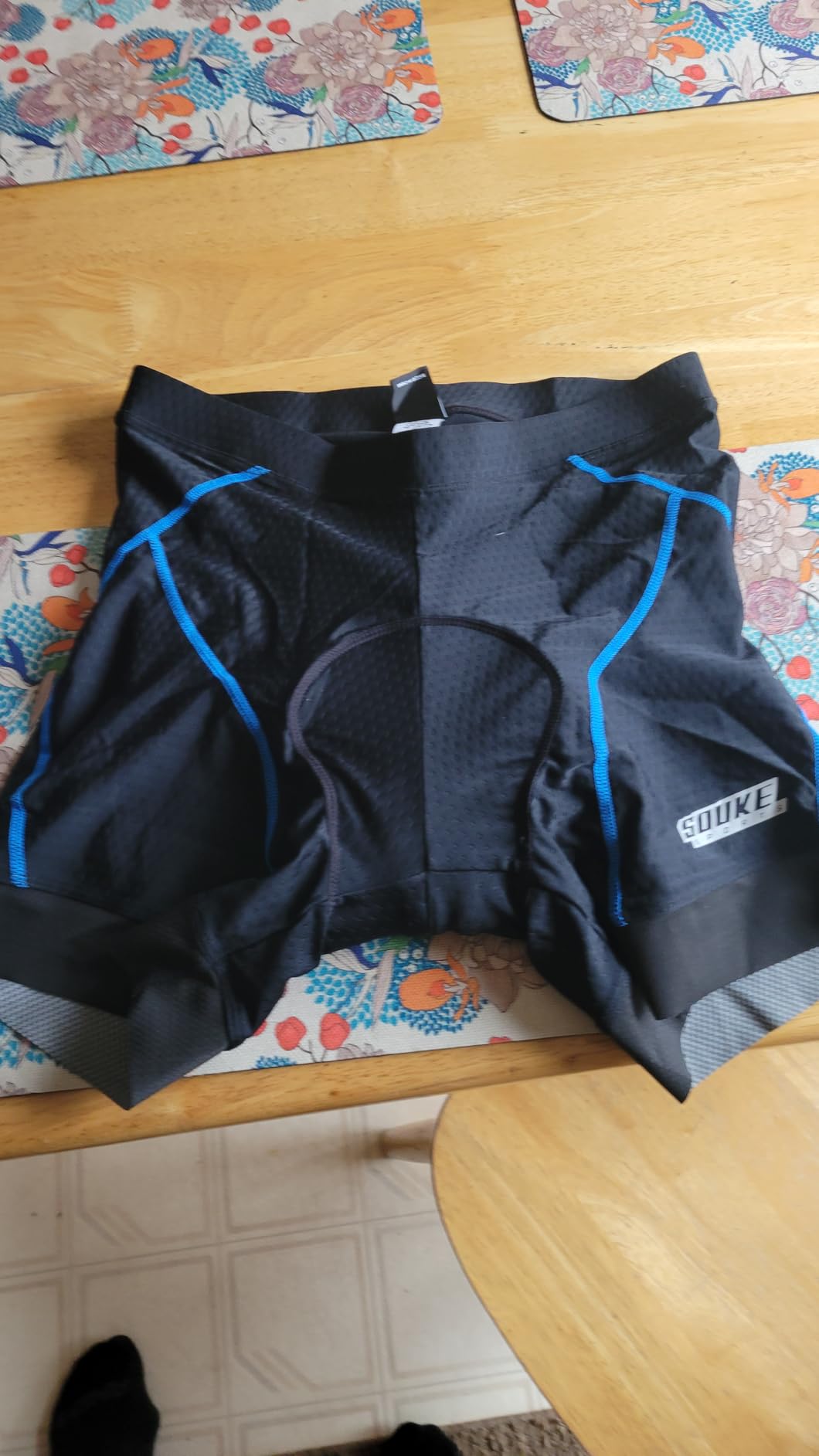 Souke Sports Men's Cycling Underwear Shorts 4D Padded Bike Bicycle MTB Liner Shorts with Anti-Slip Leg Grips customer photo 1