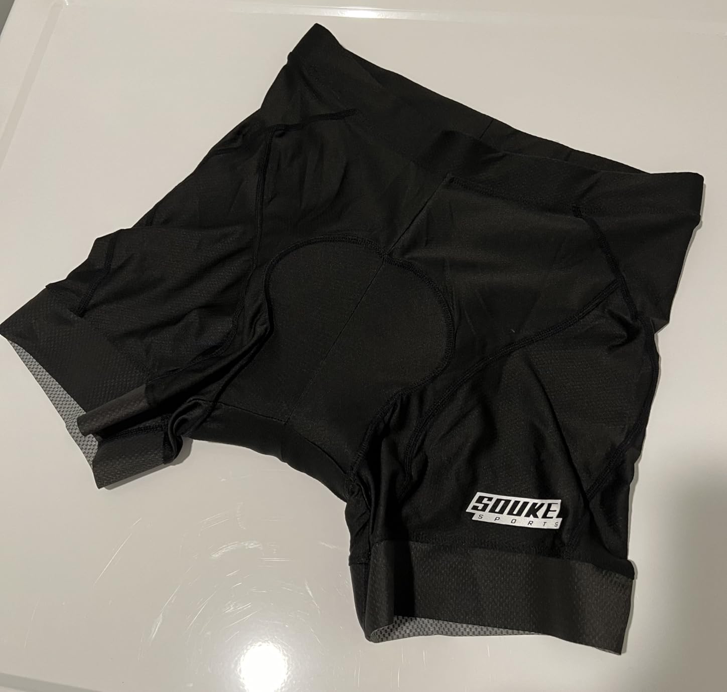 Souke Sports Men's Cycling Underwear Shorts 4D Padded Bike Bicycle MTB Liner Shorts with Anti-Slip Leg Grips customer photo 2