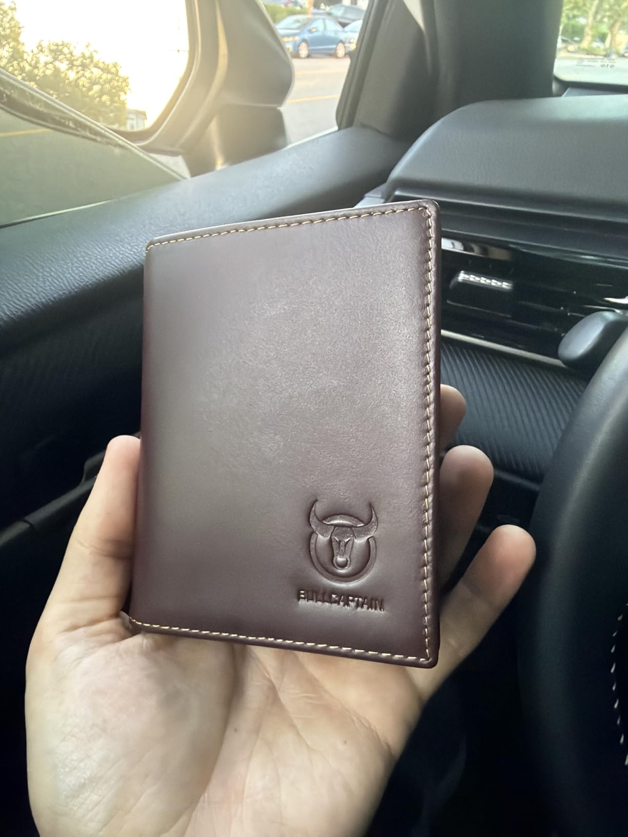 BULLCAPTAIN Large Capacity Genuine Leather Bifold Wallet/Credit Card Holder for Men with 15 Card Slots QB-027 customer photo 1