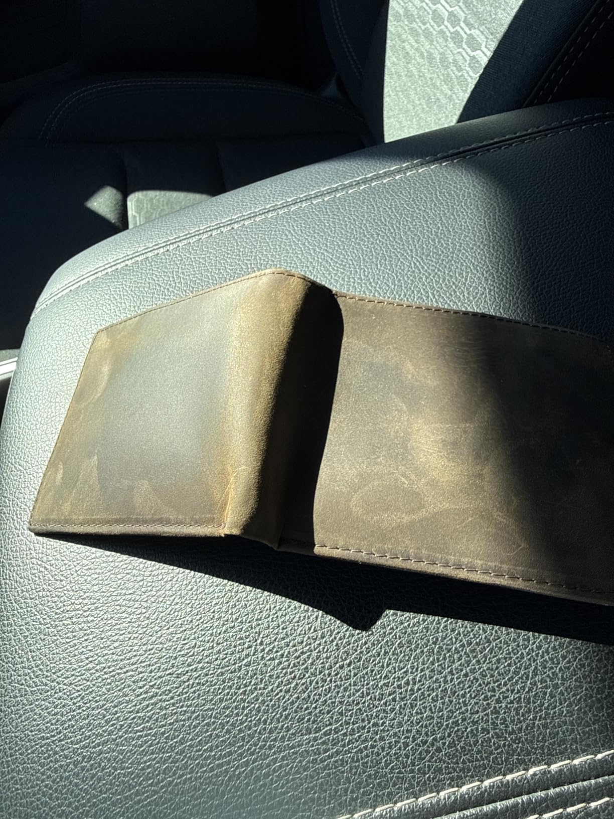 Top Grain Leather Wallet for Men | RFID Blocking | Extra Capacity Bifold Wallet with 2 ID Windows | Ultra Strong Stitching | Slim Billfold with 8 Card Slots | Gift for Him customer photo 2
