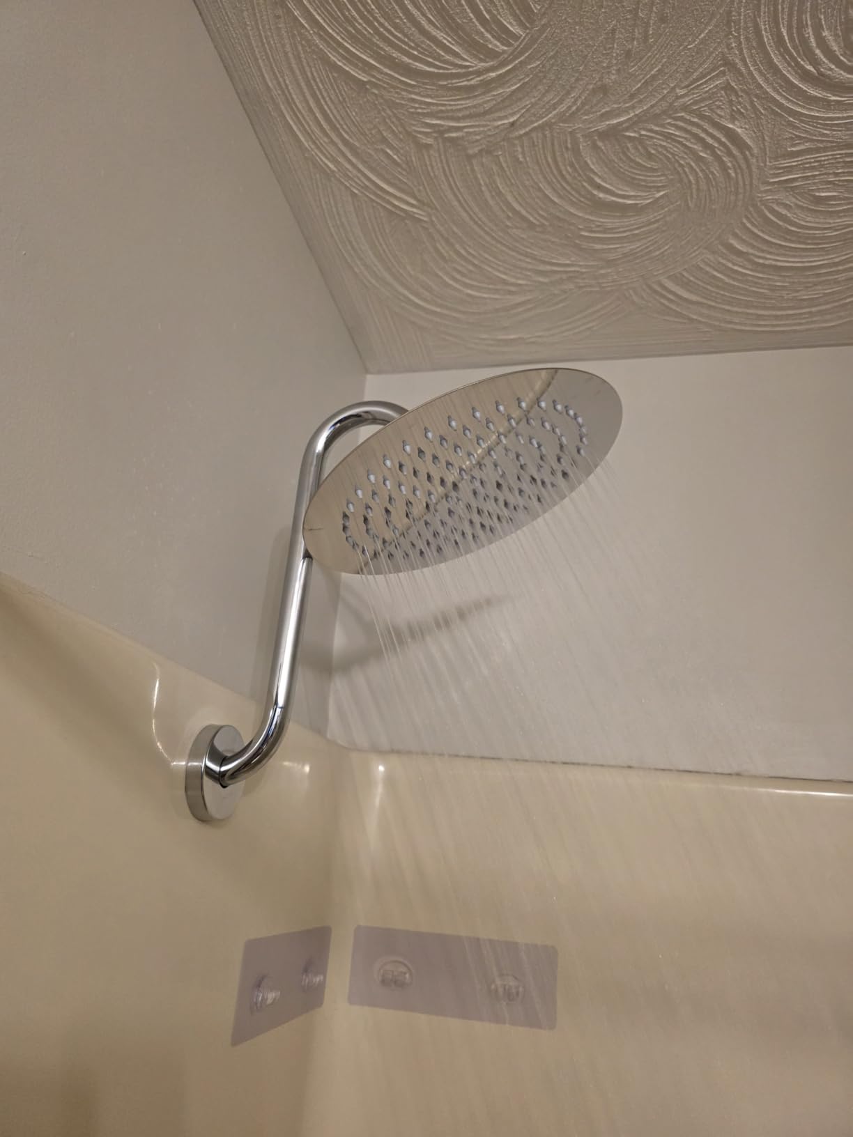 NearMoon Rain Shower Head, Ultra-Thin Design-Pressure Boosting, Awesome Some Experience, High Flow Stainless Steel Rainfall Head (8 Inch, Chrome Finish) customer photo 2