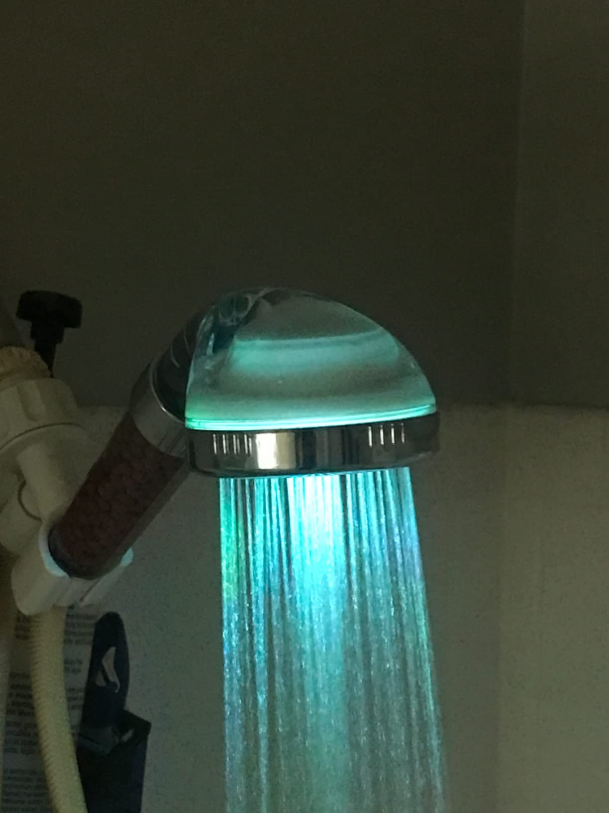 Nosame Led Shower Head, Filter Filtration High Pressure Water Saving 7 Colors Automatically No Batteries Needed Spray Handheld Showerheads 1.6 GPM for Dry Skin & Hair customer photo 2