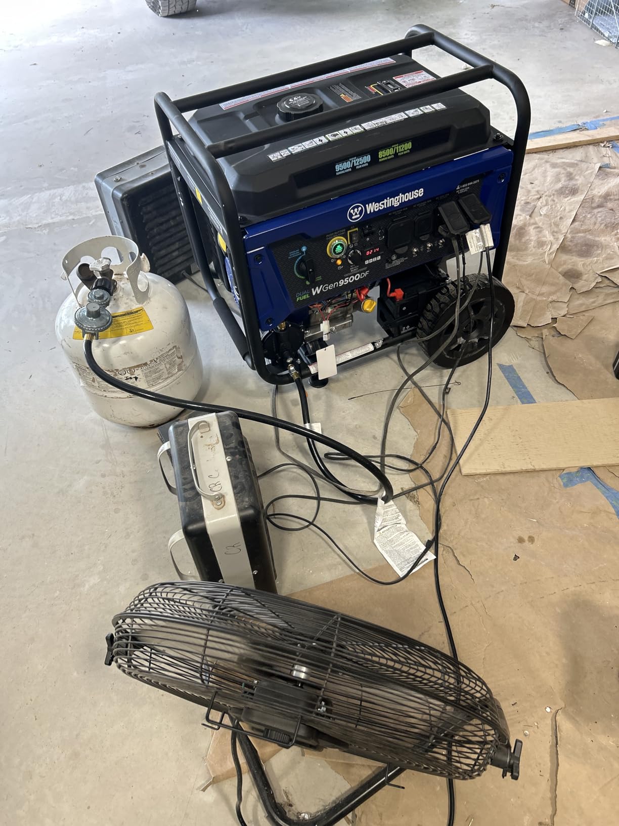 Westinghouse 12500 Watt Dual Fuel Home Backup Portable Generator, Remote Electric Start, Transfer Switch Ready, Gas and Propane Powered customer photo 1