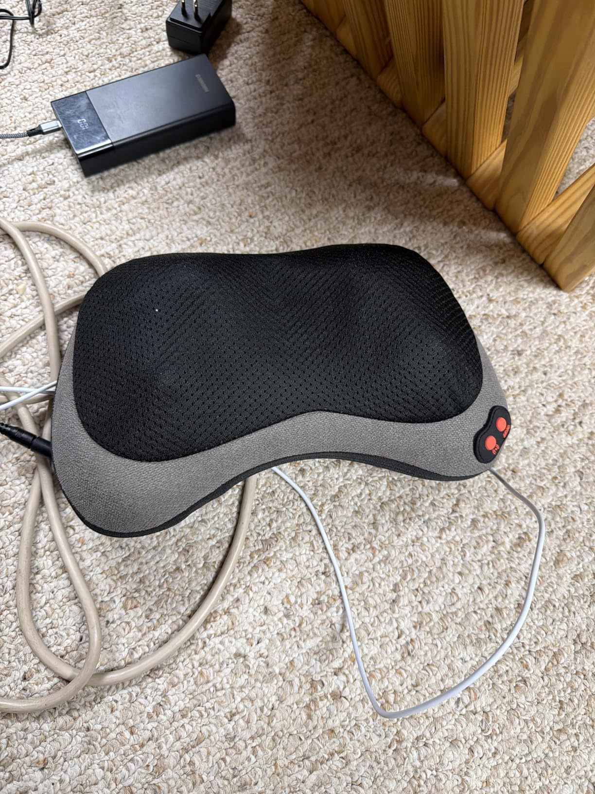 Papillon Shiatsu Back Massager with Heat, Mothers Day Gifts for Mom, Wife, Women & Her, Deep Tissue Massage Pillow for Neck, Shoulder, Foot & Lower Back Pain Relief, Gifts for Women, Her, Dad, Men (Gray) customer photo 2