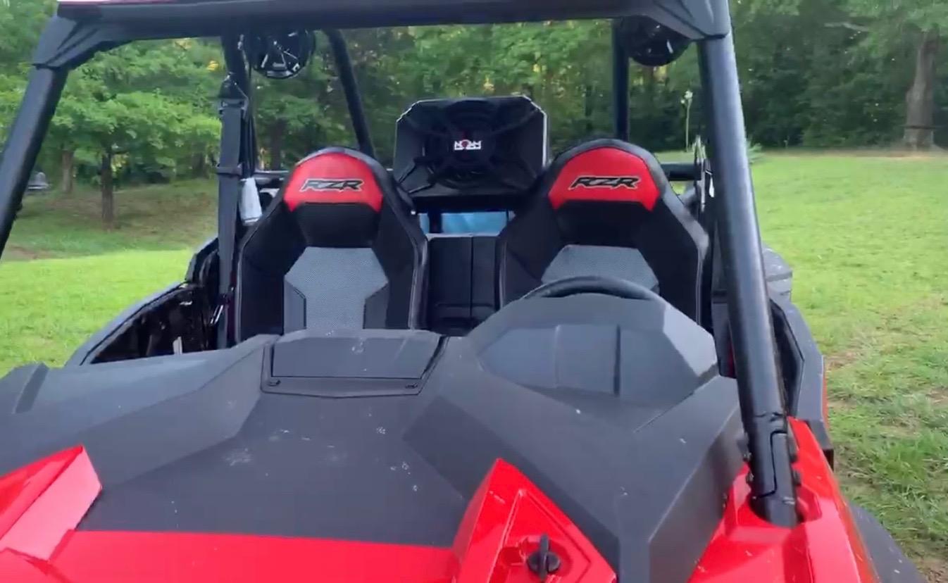 NOAM NUTV5-S PRO - Marine ATV/Golf Cart/UTV Stereo System Kit with 2 Waterproof LED Light Tower Speakers, Subwoofer, Weatherproof Controller with Bluetooth and AUX Input and Four Channels Amplifier customer photo 1