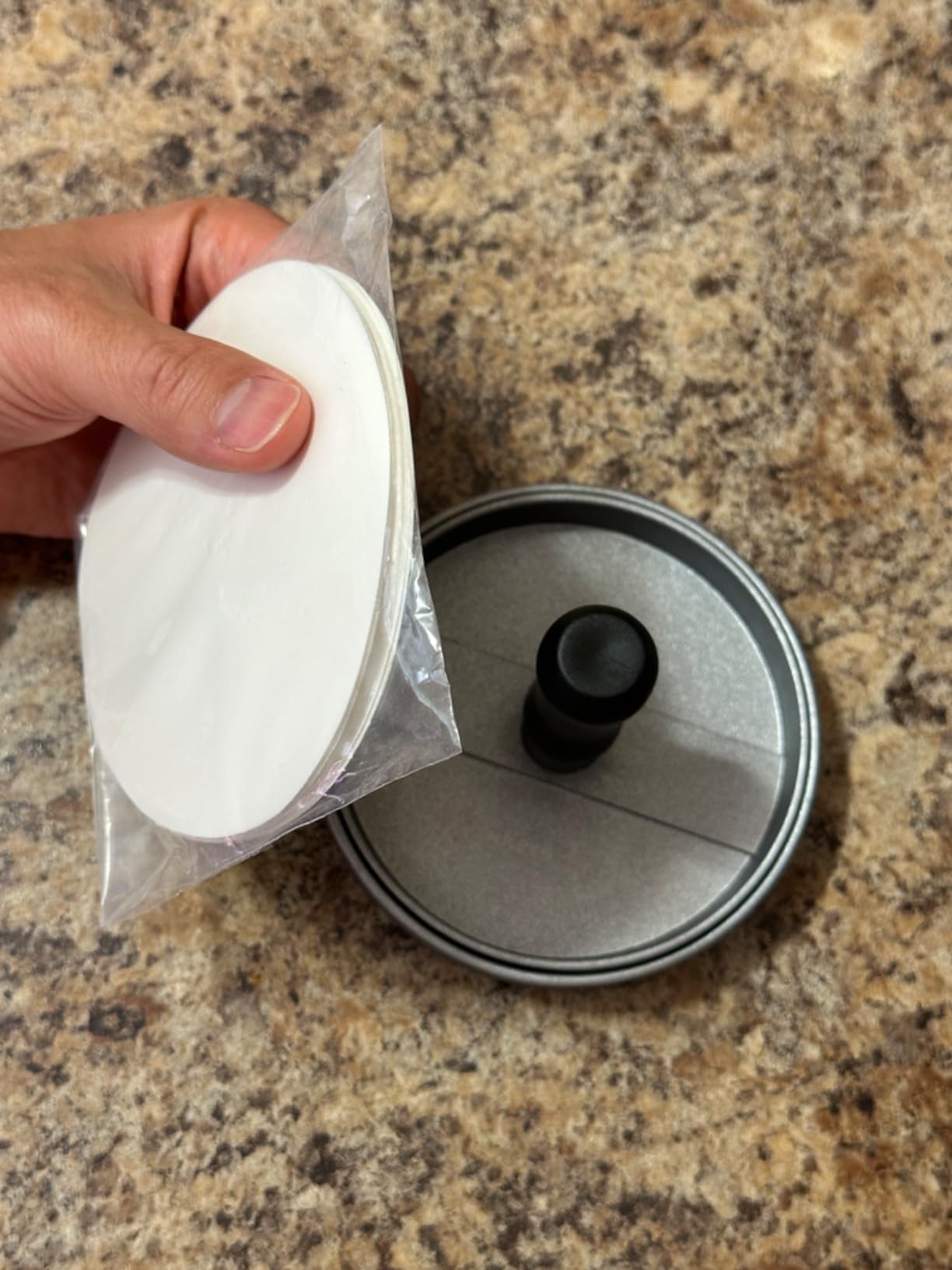 Meykers Burger Press 100 Patty Papers Set | Non-Stick Hamburger Press Patty Maker Mold with Free Wax Paper Sheets | Meat Beef Cheese Veggie Burger Maker for Grill Griddle BBQ Barbecue | BPA Free customer photo 1