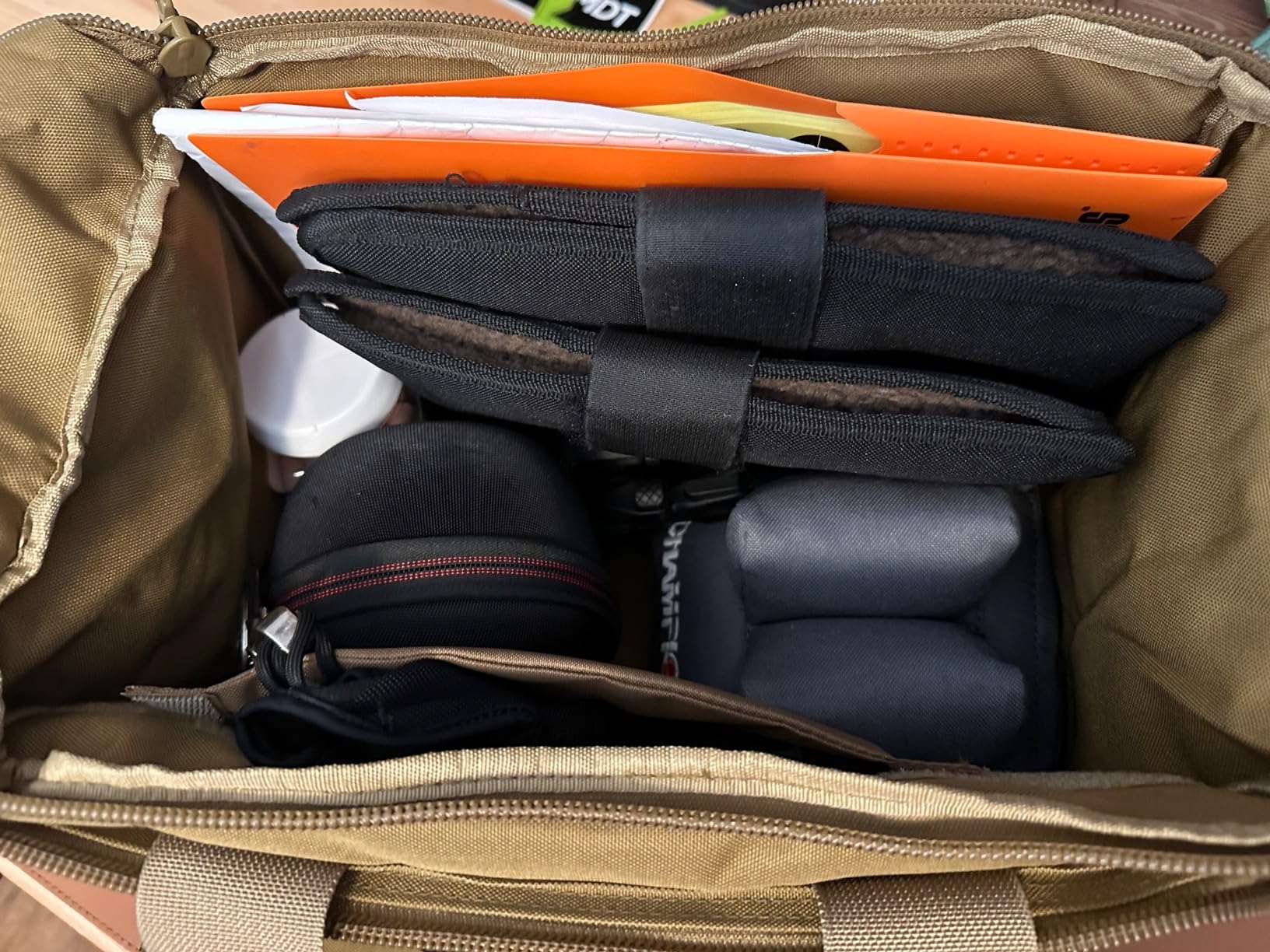 ProCase Tactical Gun Range Bag Pistol Shooting Duffle Bag, Deluxe Padded Shooting Range Bag customer photo 1