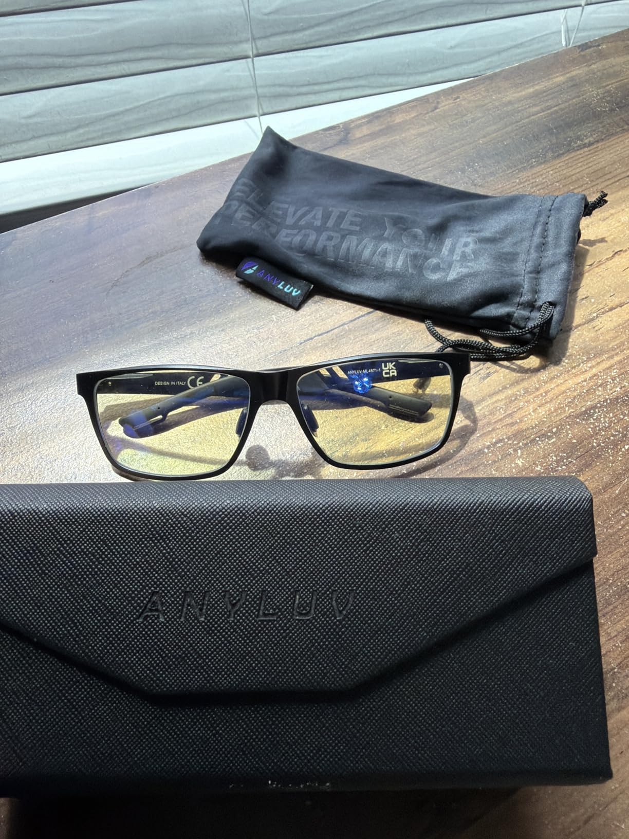 ANYLUV Blue Light Blocking Glasses Men Computer Gaming Glasses Lightweight Al-Mg Metal Anti Eyestrain Eye Protection customer photo 2
