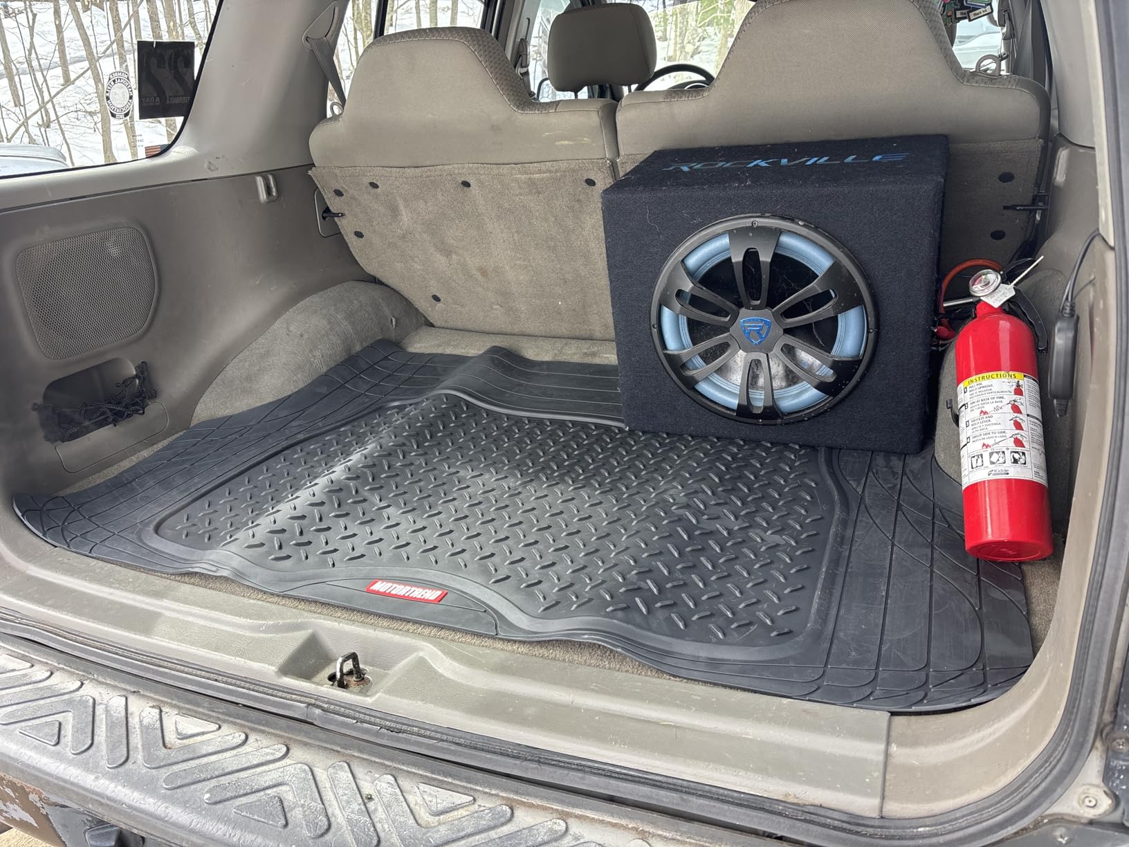 Motor Trend FlexTough Advanced Heavy Duty Black Rubber Car Floor Mats & Cargo Liner for SUV & Car Full Set - Universal Trim to Fit All Weather Automotive Floor Mat & Cargo Liners for SUV, Car, & Van customer photo 1