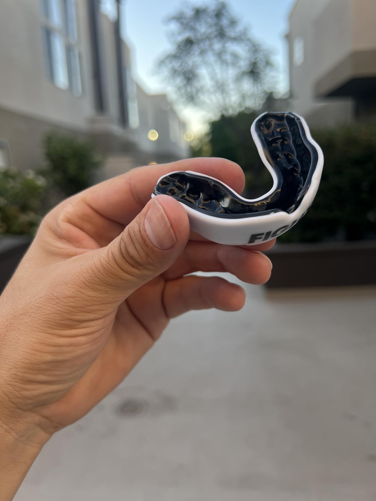 FIGHTR Premium Mouth Guard - for Excellent Breathing & Easy to fit | Sports Mouth Guard for Boxing, MMA, Football, Lacrosse, Hockey and Other Sports | incl. hygienic Box customer photo 1