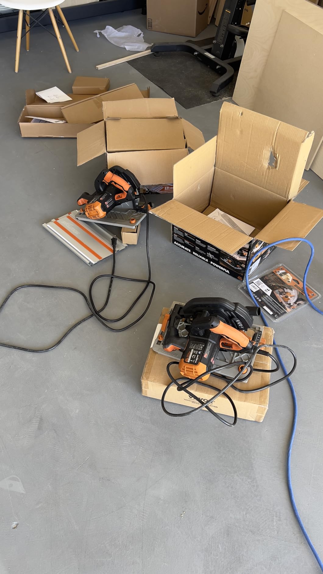 Evolution Power Tools R185CCSX Multi-Material Circular Track Saw Kit with 40
