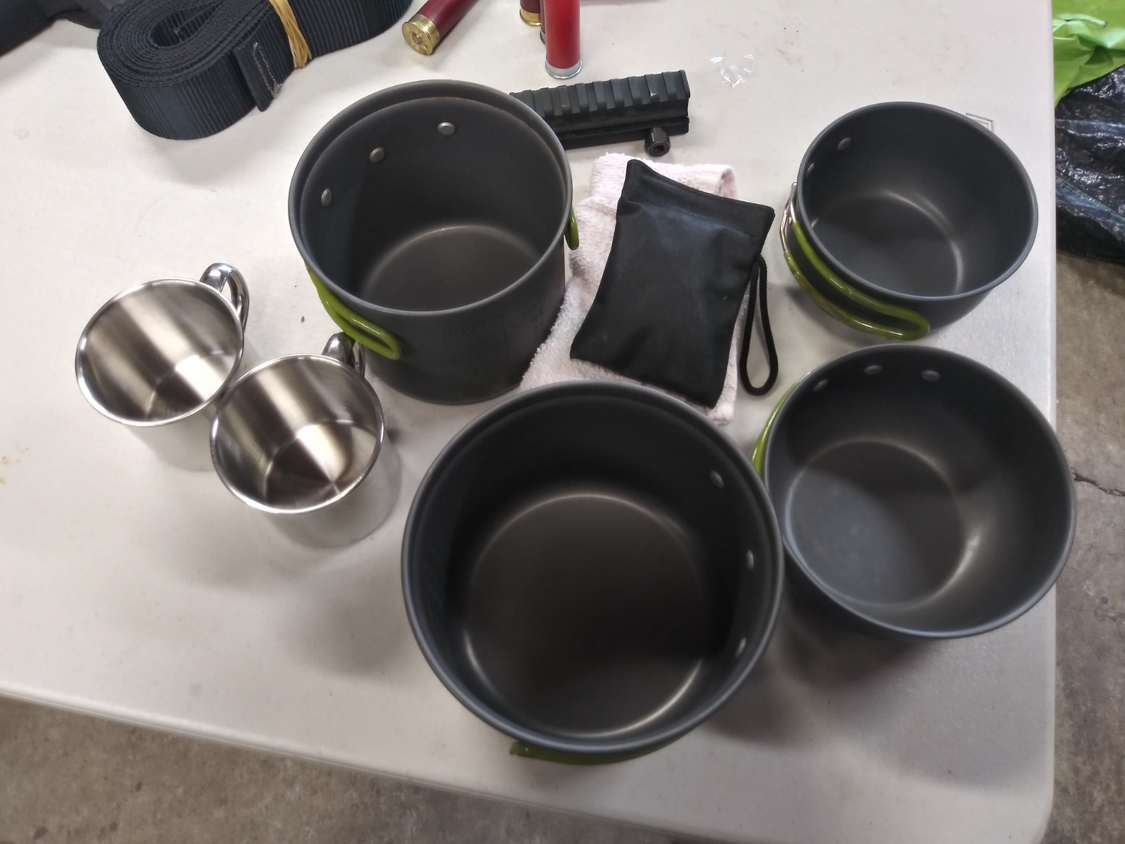 Odoland 16pcs Camping Cookware Mess Kit, Lightweight Pot Pan Mini Stove with 2 Cups, Fork Spoon Kits for Backpacking, Outdoor Camping Hiking and Picnic customer photo 2