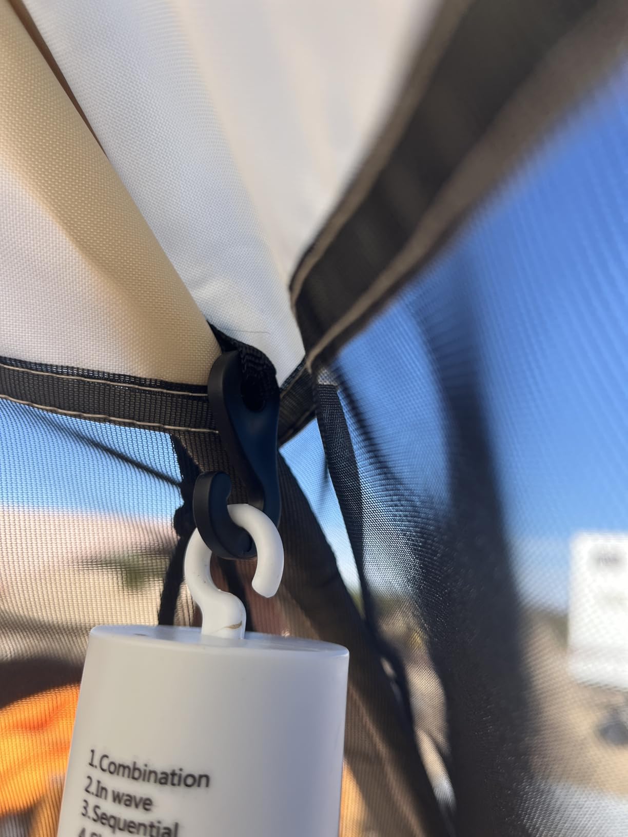 Alvantor Screen House Room Camping Tent Outdoor Canopy Pop Up Sun Shade Hexagon Shelter Mesh Walls Not Waterproof 10'x10' Beige Patent Pending customer photo 2