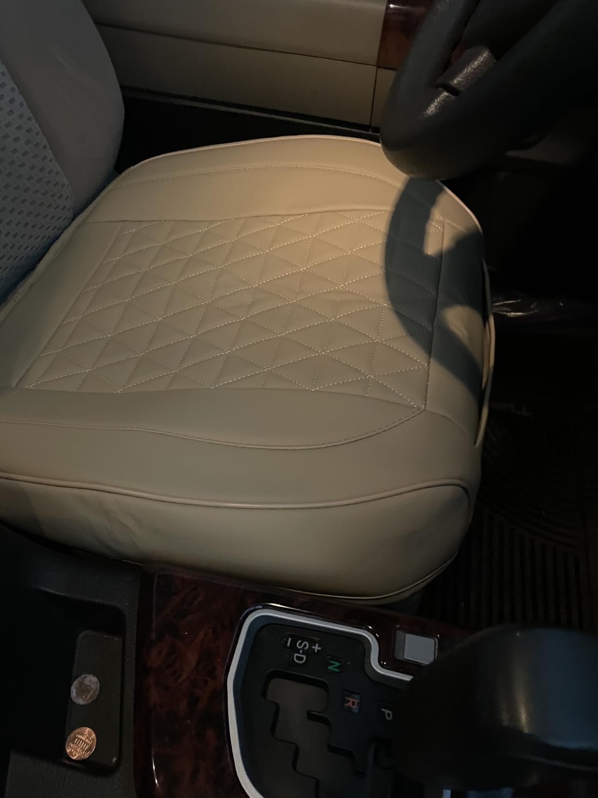 Black Panther Luxury Faux Leather Car Seat Cover Front Bottom Seat Cushion Cover, Anti-Slip and Wrap Around The Bottom, Fits 95% of Vehicles - 1 Piece,Black customer photo 1