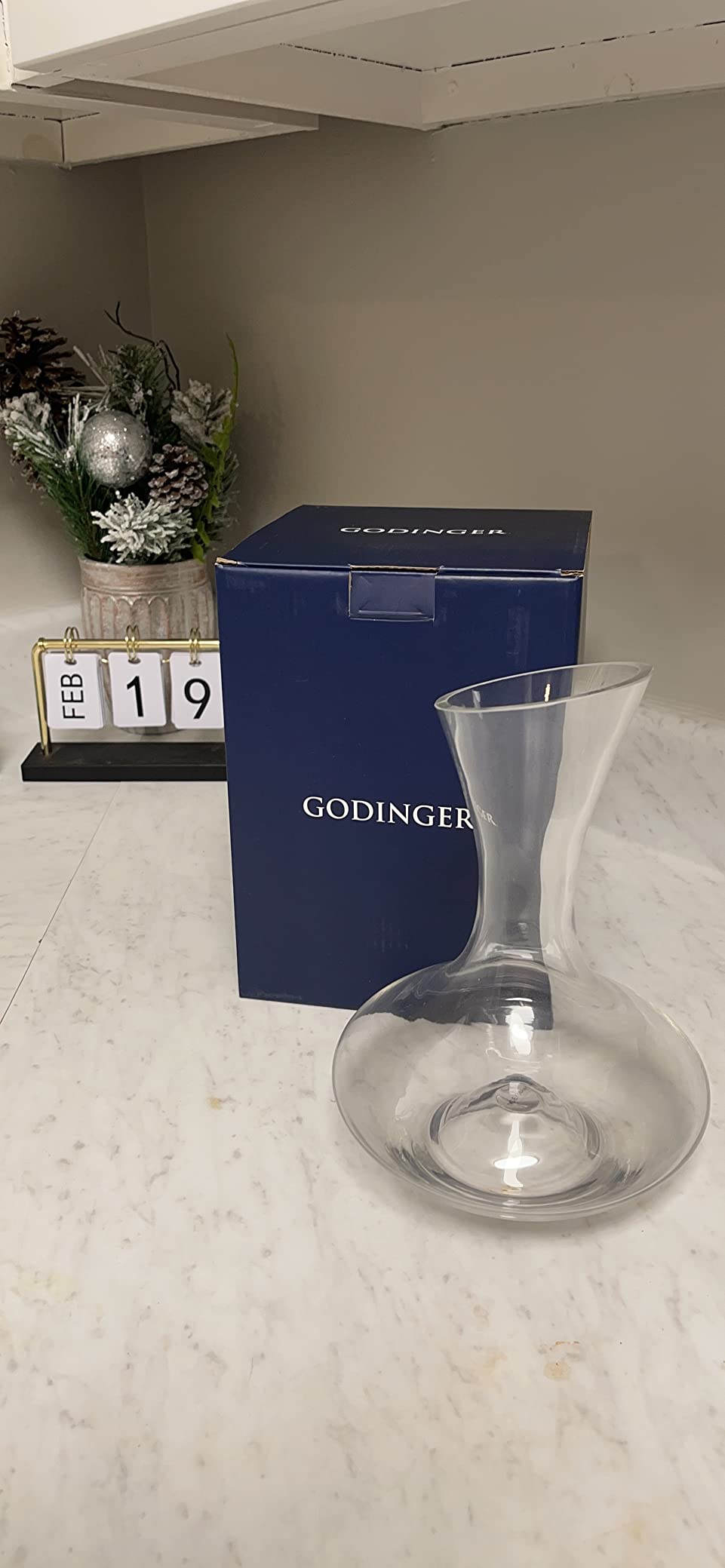 Godinger Wine Decanter Carafe, Hand Blown Wine Decanter Aerator - Wine Gifts customer photo 1