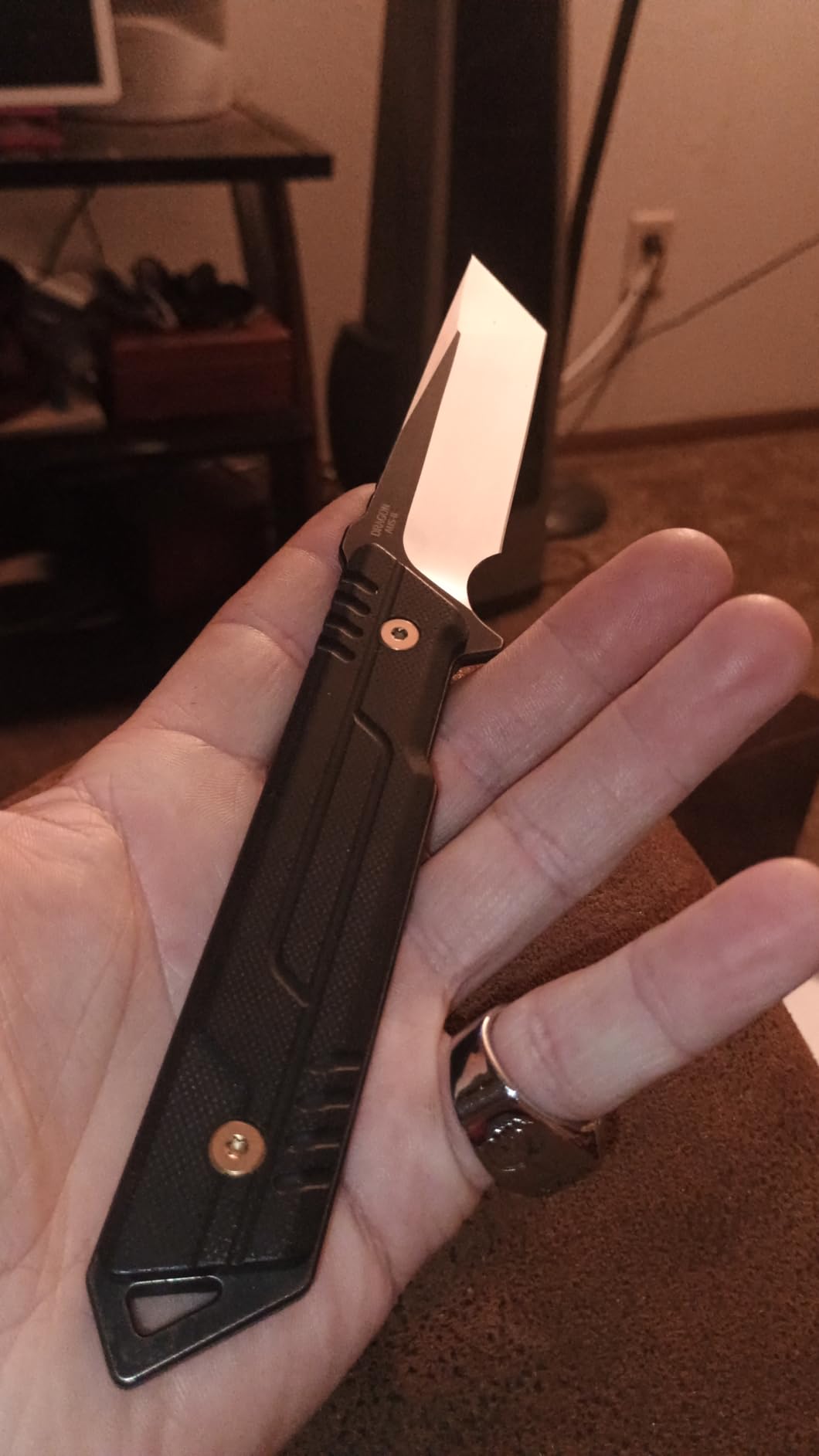 NedFoss Tactical Survival Knife with Fire Starter, Kydex Sheath, 440C Steel Blade, G10 Handle - Camping Gift for Men customer photo 2