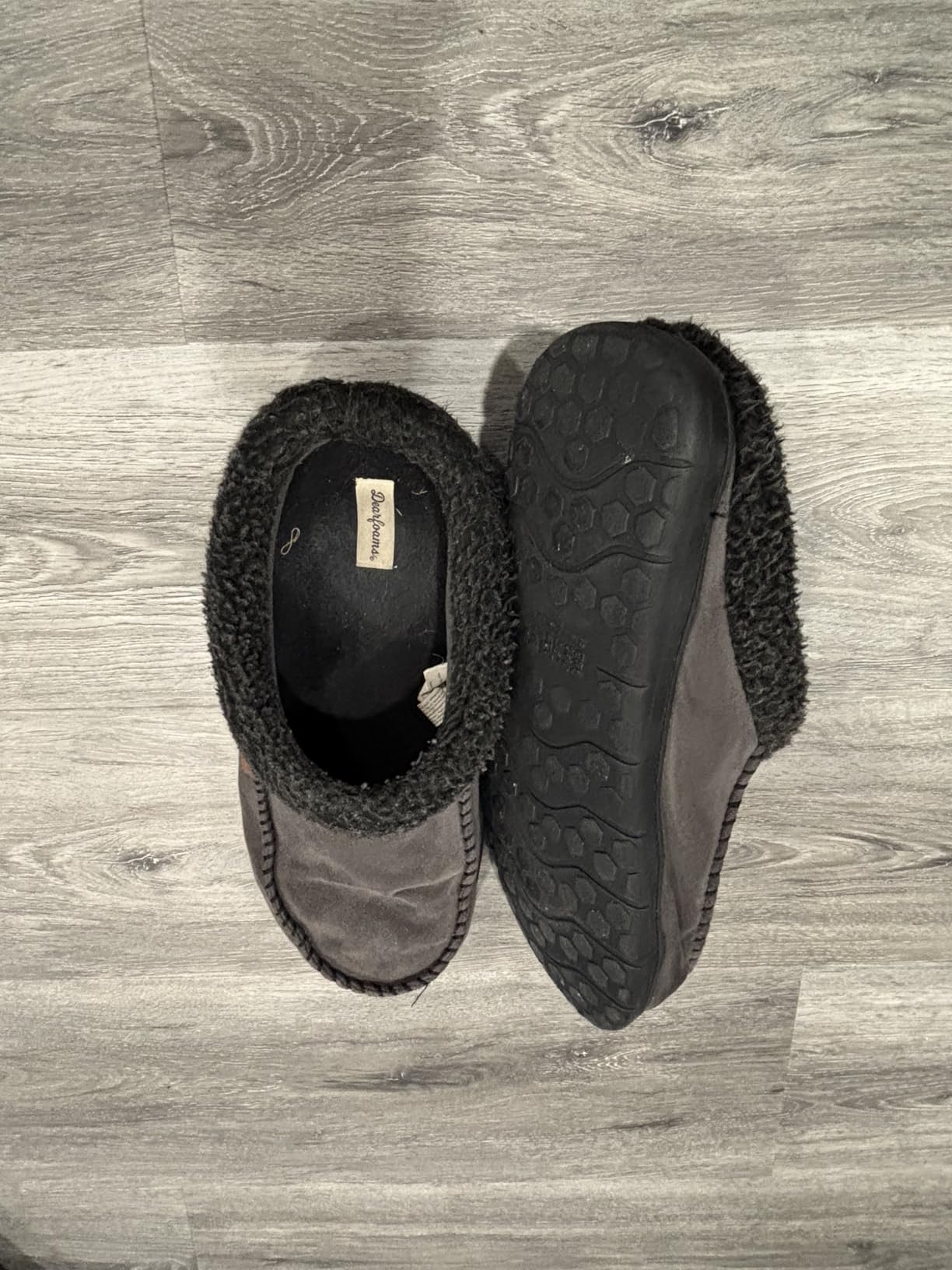 Dearfoams Men's Brendan Indoor/Outdoor Breathable Memory Foam Clog House Shoe with Wide Widths Slipper customer photo 2