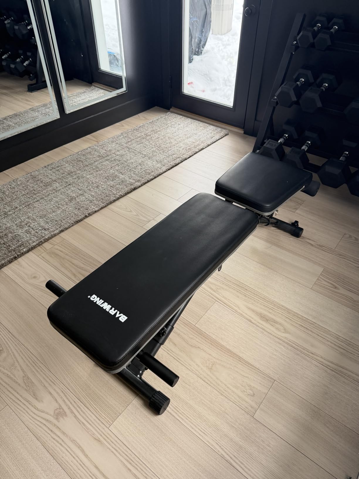 BARWING Adjustable Weight Bench Workout Bench, 1000/1300 LBS Heavy Duty Incline Decline Bench for Home Gym, Easy Assembly Foldable Training Lifting Bench customer photo 1