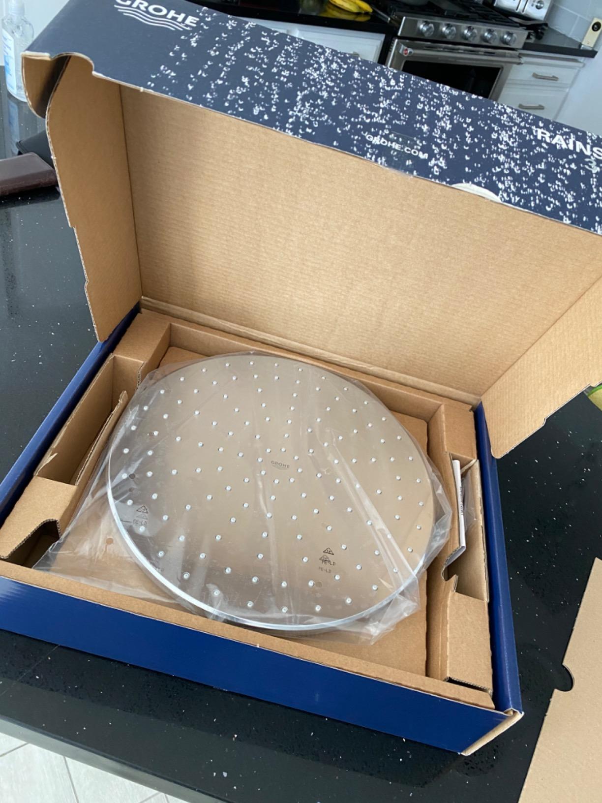 GROHE Rainshower 310 Mono Cube Shower Head, Starlight Chrome customer photo 2