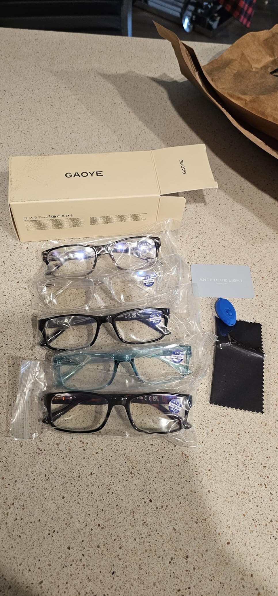 Gaoye 1.5 Professional Reading Glasses for Women All Day - Computer Readers with Blue Light Protection - Value Pack customer photo 2