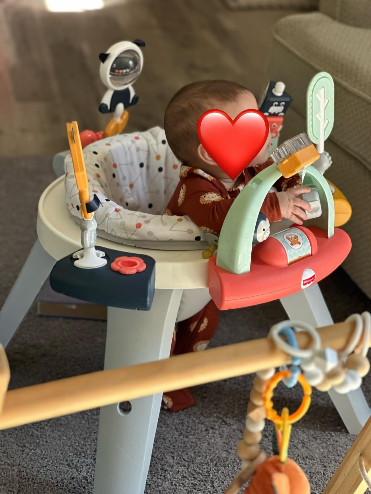 Fisher-Price Baby to Toddler Toy 3-in-1 Spin & Sort Activity Center and Play Table with 10+ Activities, Happy Dots customer photo 1