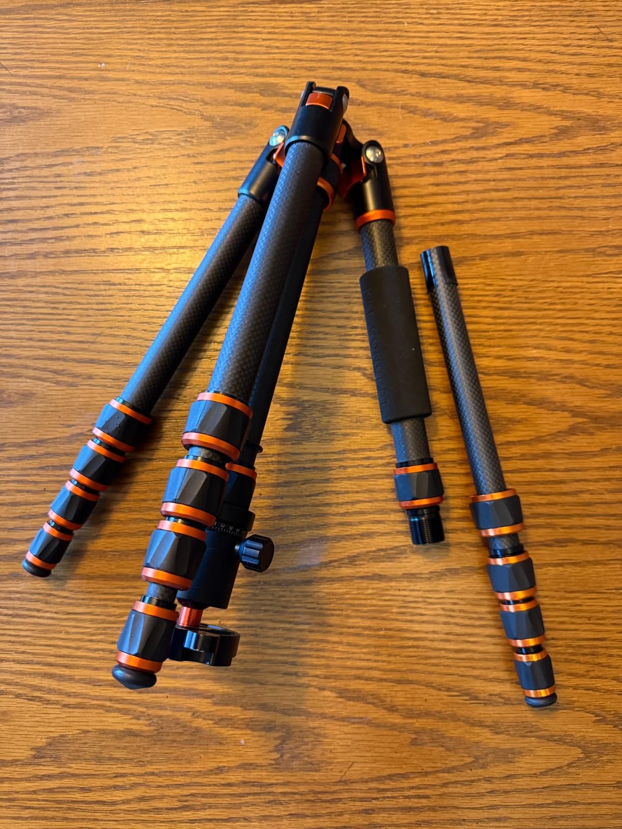 K&F Concept 60 inch Carbon Fiber Camera Tripod, Super Lightweight Compact Travel Tripod with 360 Degree Ball Head, Quick Release Plate, Detachable Monopod customer photo 2