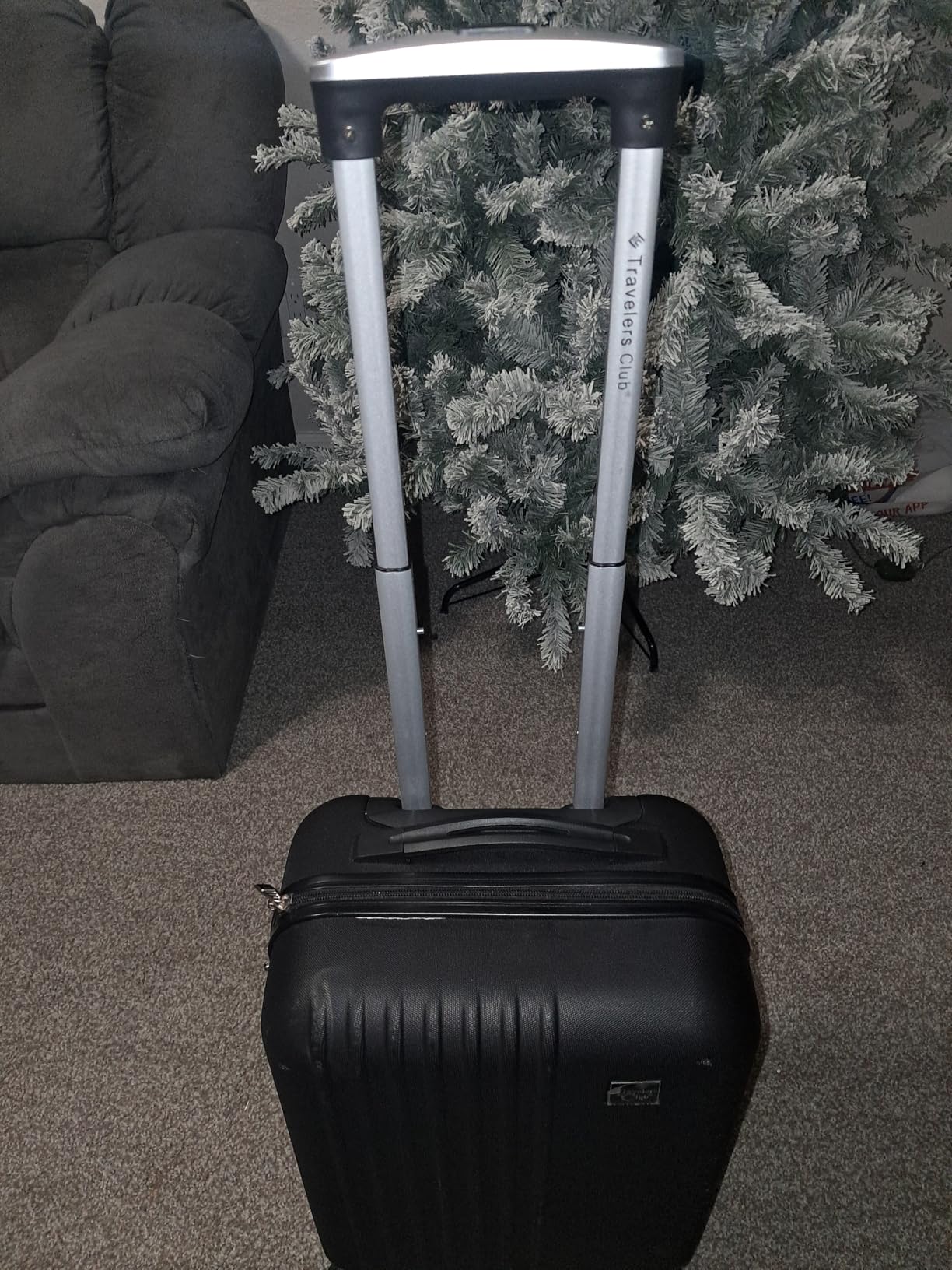 Travelers Club Cosmo Luggage, Navy Blue - 20 Inch, 20-Inch customer photo 2