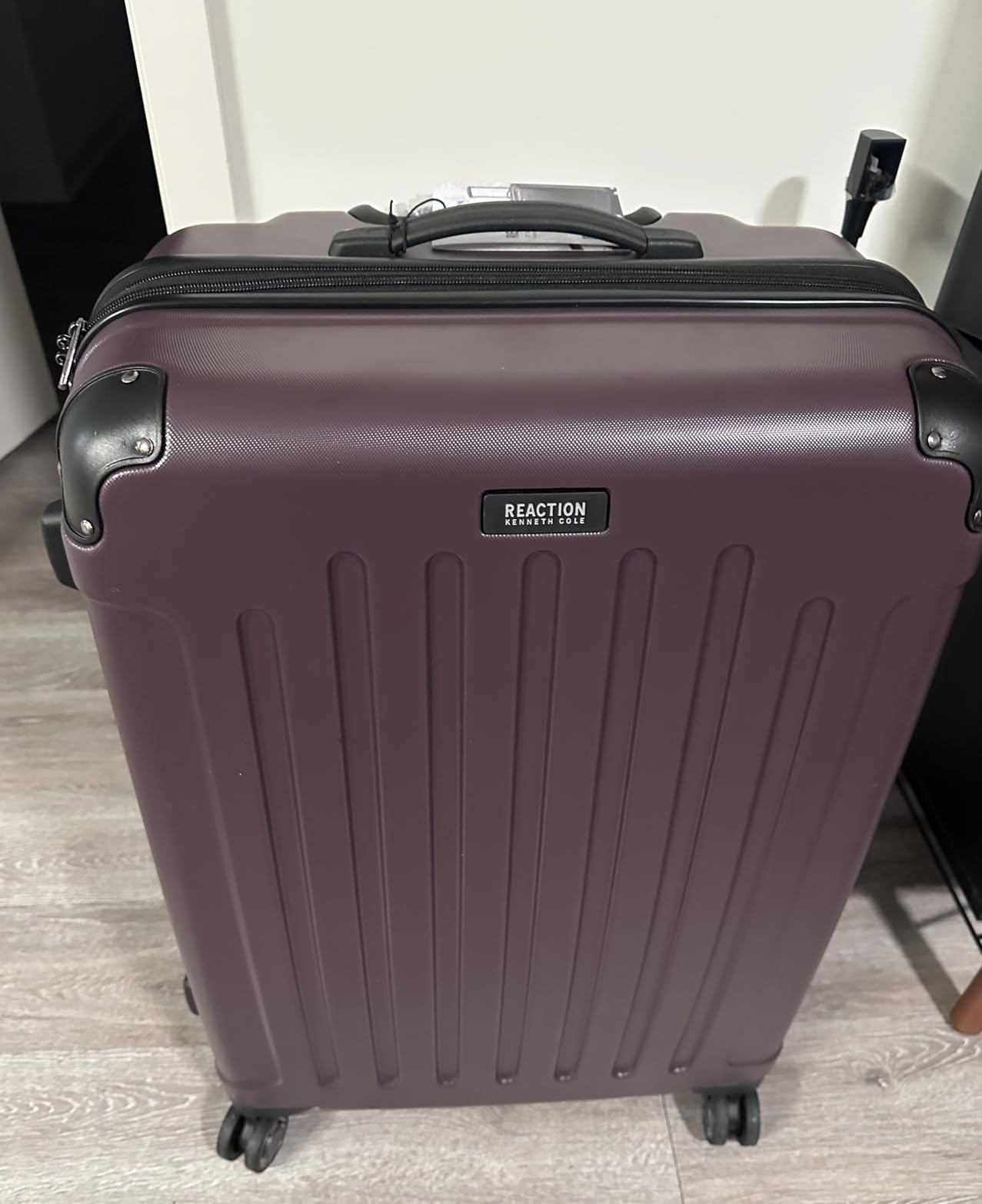 Kenneth Cole REACTION Renegade Luggage Expandable 8-Wheel Spinner Lightweight Hardside Suitcase, Champagne, 3-Piece Set (20