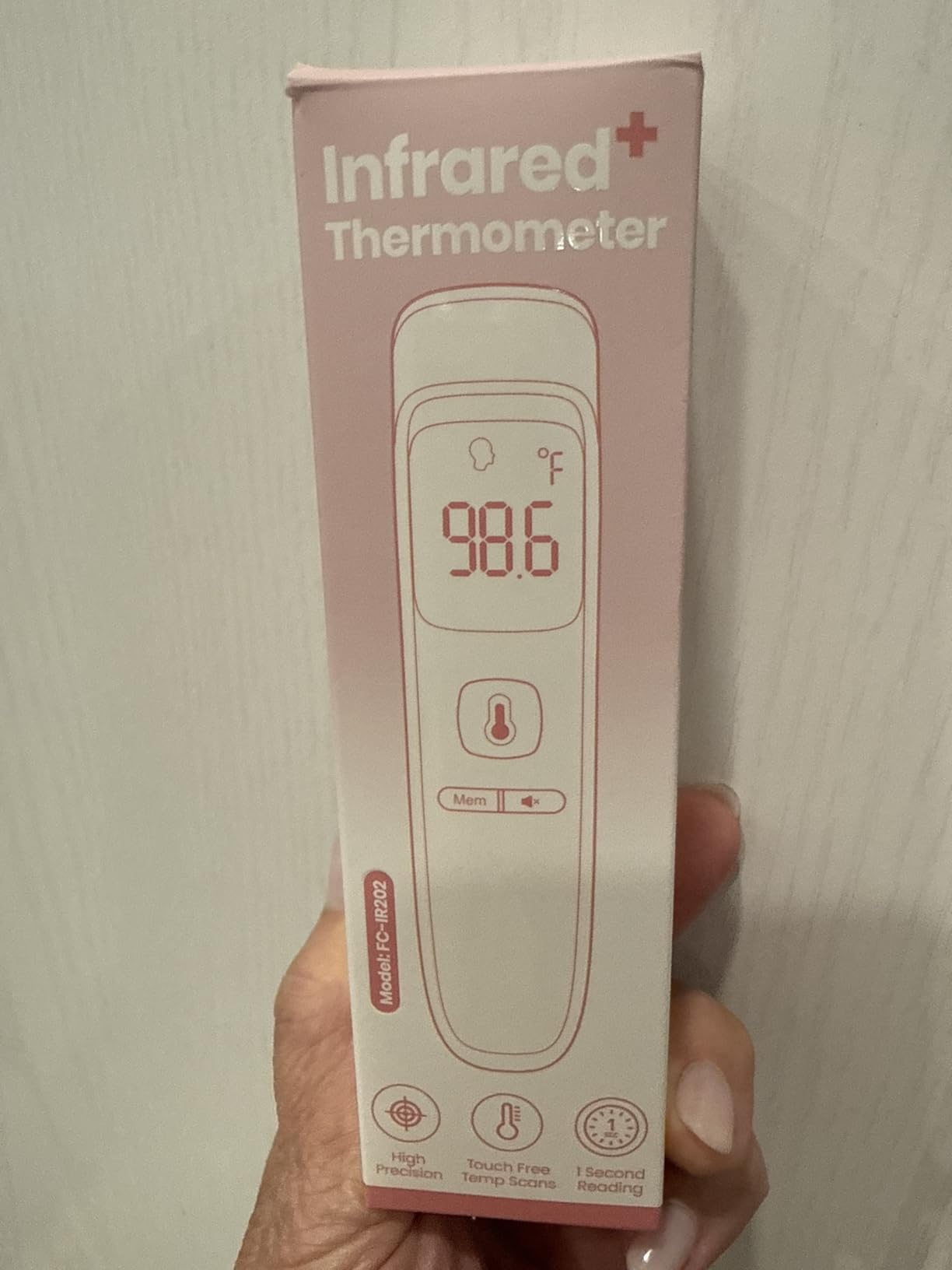 No-Touch Thermometer for Adults and Kids, Accurate Digital Baby Thermometer, Fever Alarm & Silent Mode, 2 in 1 Forehead & Object Mode customer photo 2