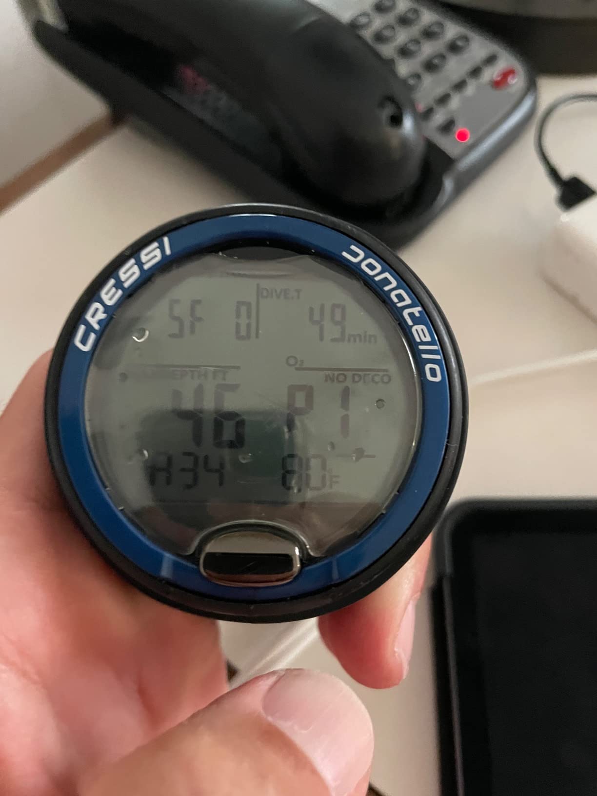 Cressi Donatello Wrist Dive Computer - Air & Nitrox Modes Dive Watch - HD Backlit Display customer photo 2
