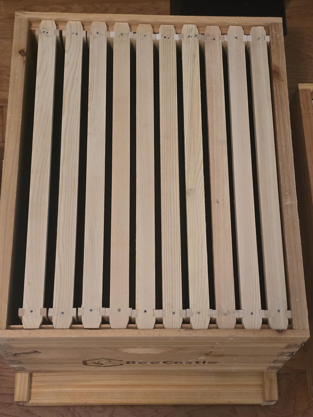 BeeCastle 10-Frames Complete Beehive Kit, 100% Beeswax Coated Bee Hive Includes Beehive Frames and Beeswax Coated Foundation Sheet (2 Layer) customer photo 2