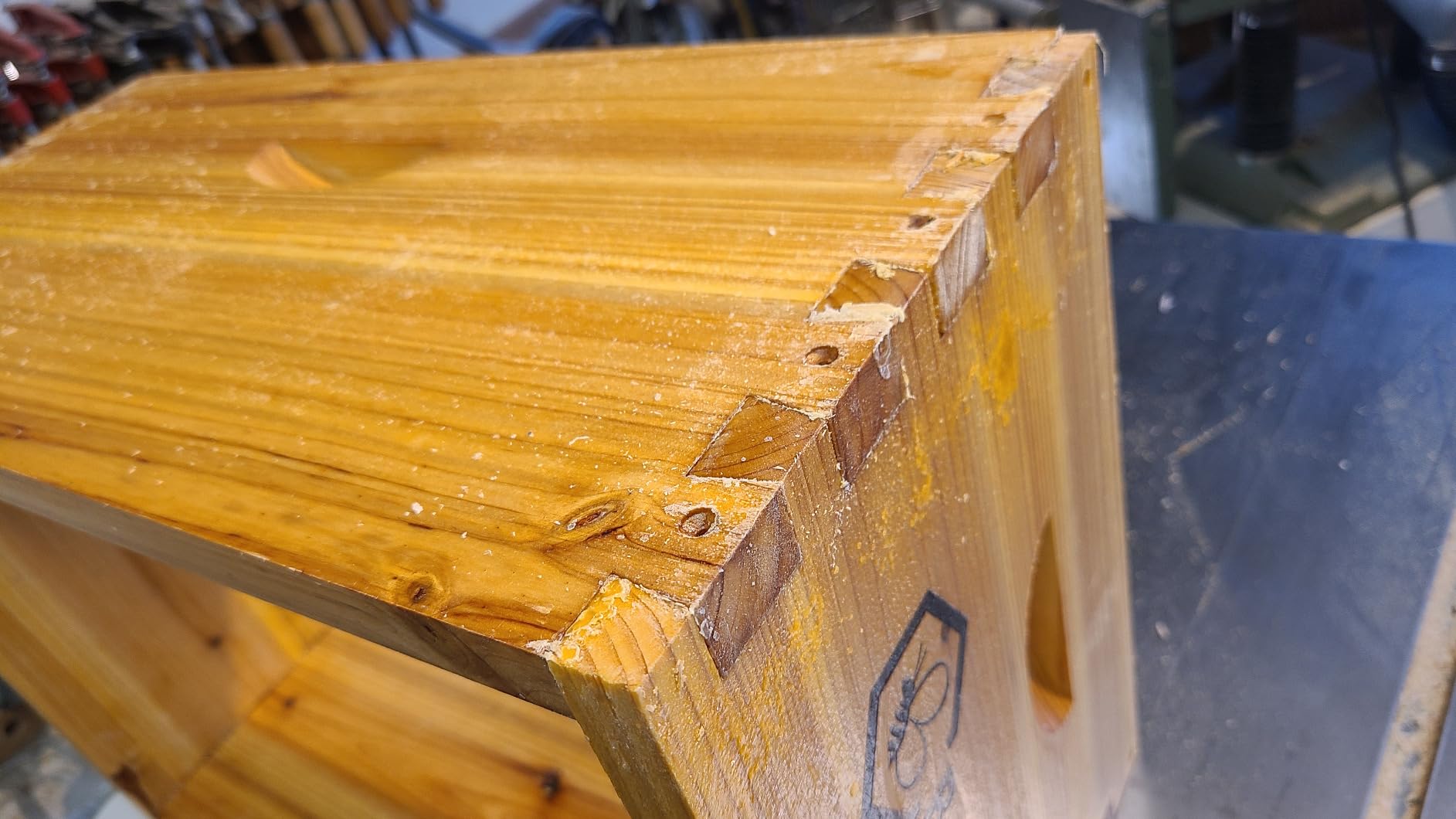BeeCastle 8 Frame Langstroth Bee Hive Coated with Beeswax Includes Beehive Frames and Waxed Foundations (1 Deep Box & 1 Medium Box) customer photo 1